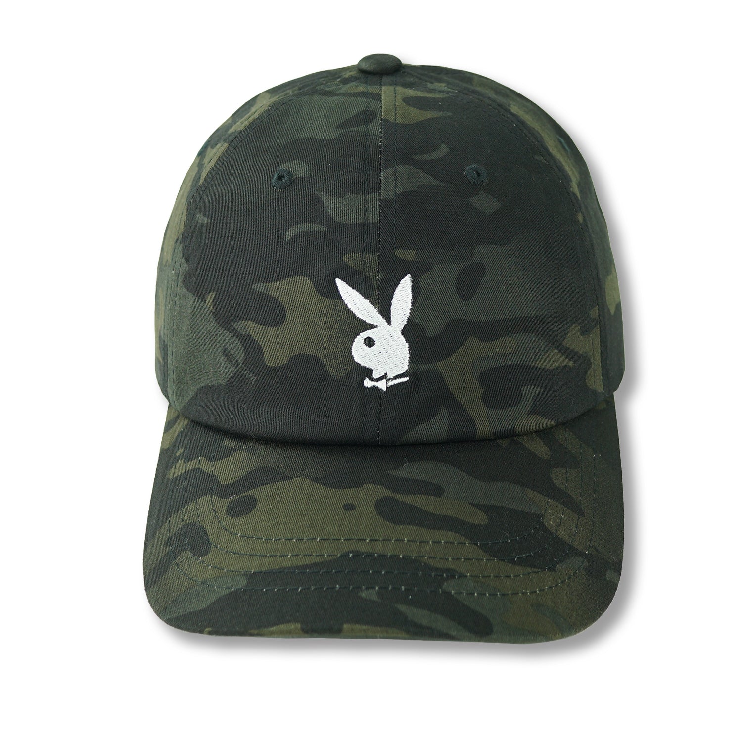 Adjustable Rabbit Head Logo Hat Camo