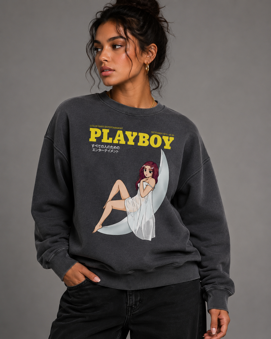 Playboy Tokyo Club Moonlit Crewneck