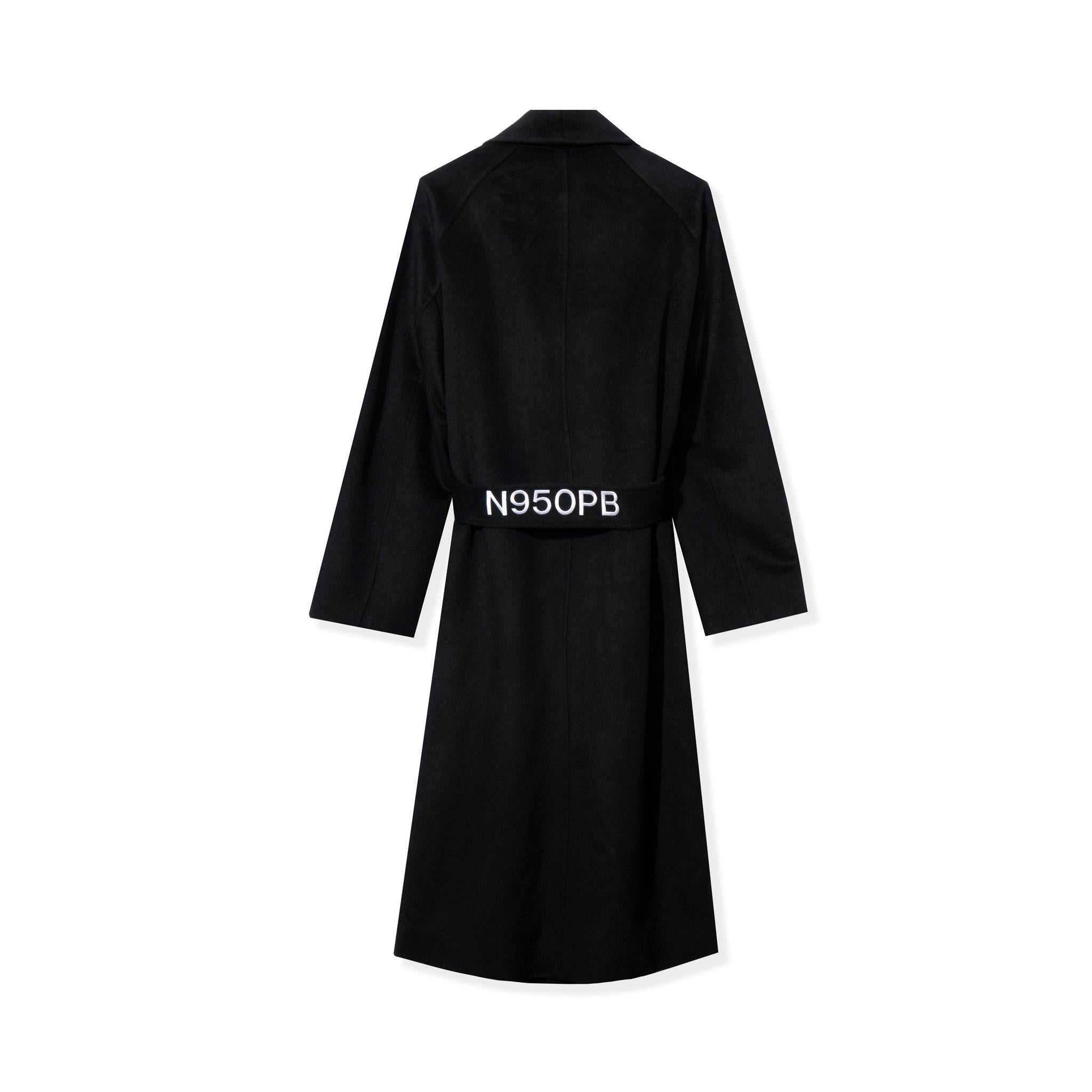 Belted Long Wool Robe Coat