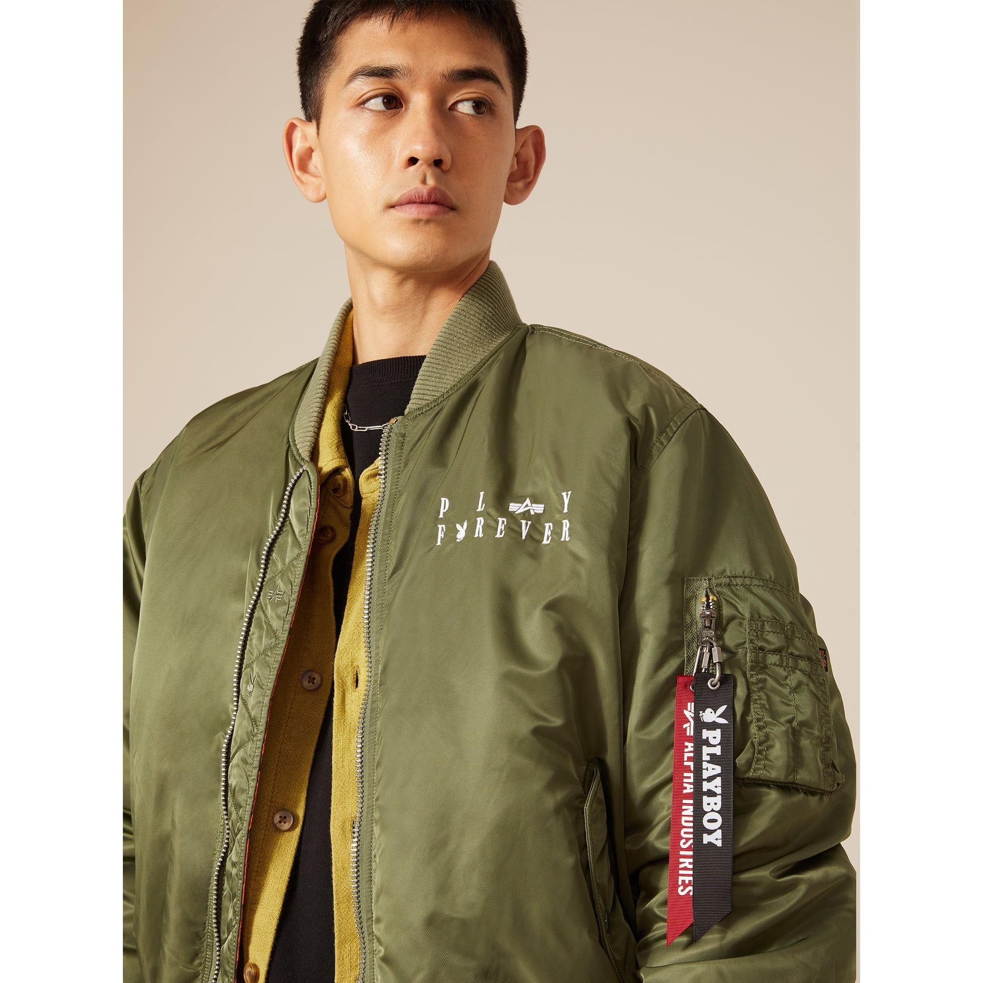 Reversible Bomber Jacket: Trailblazing Playboy x Alpha Industries