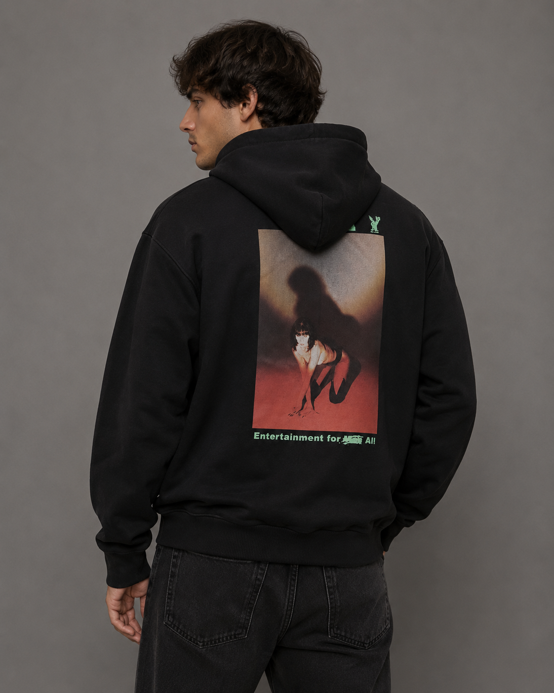 Playboy Shadow Black Hoodie