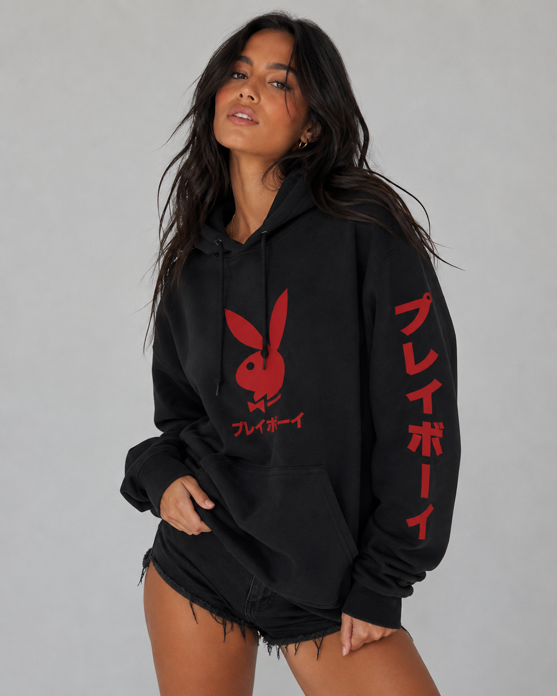 Playboy Japanese Rabbit Head Hoodie