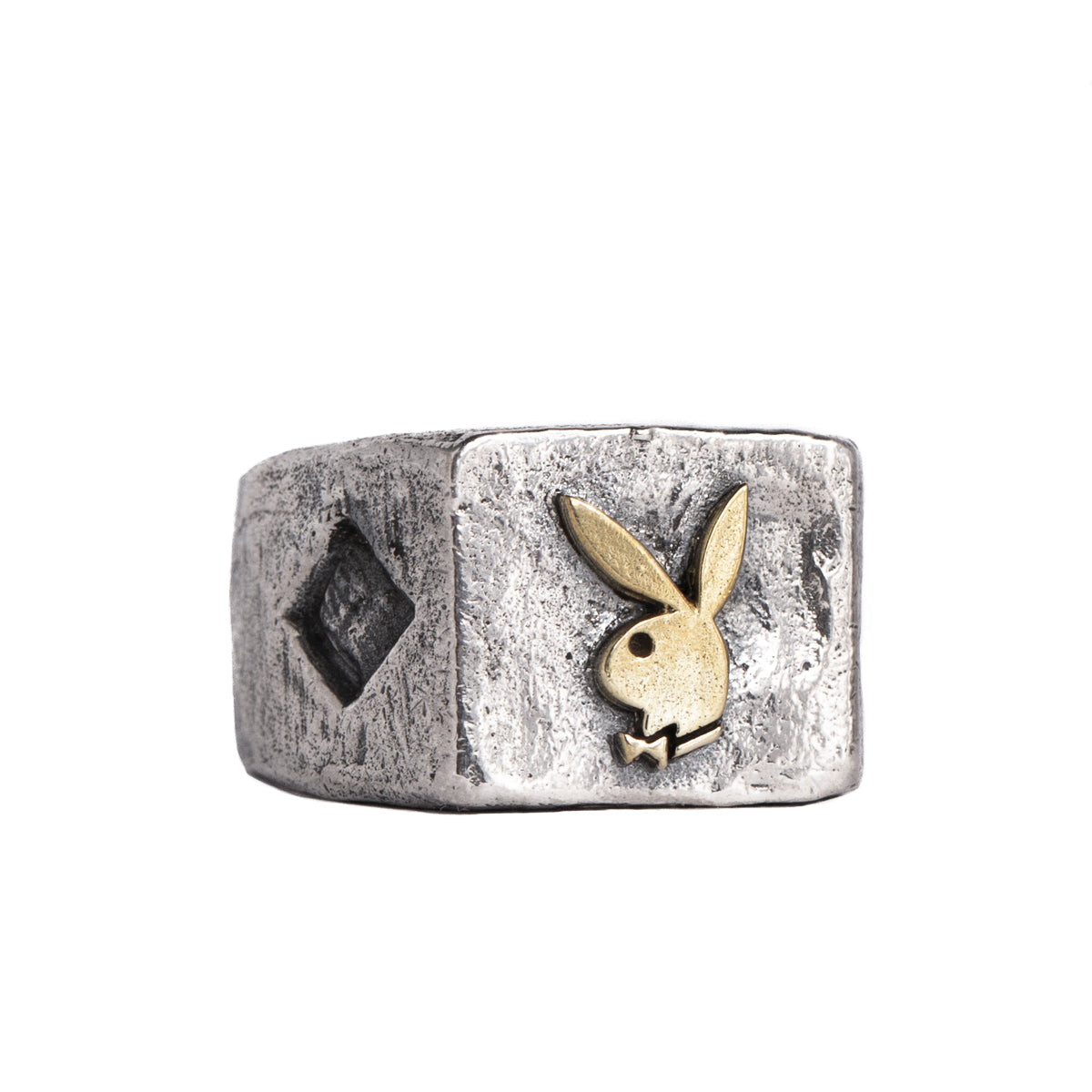 Diamond Side Rabbit Head Ring