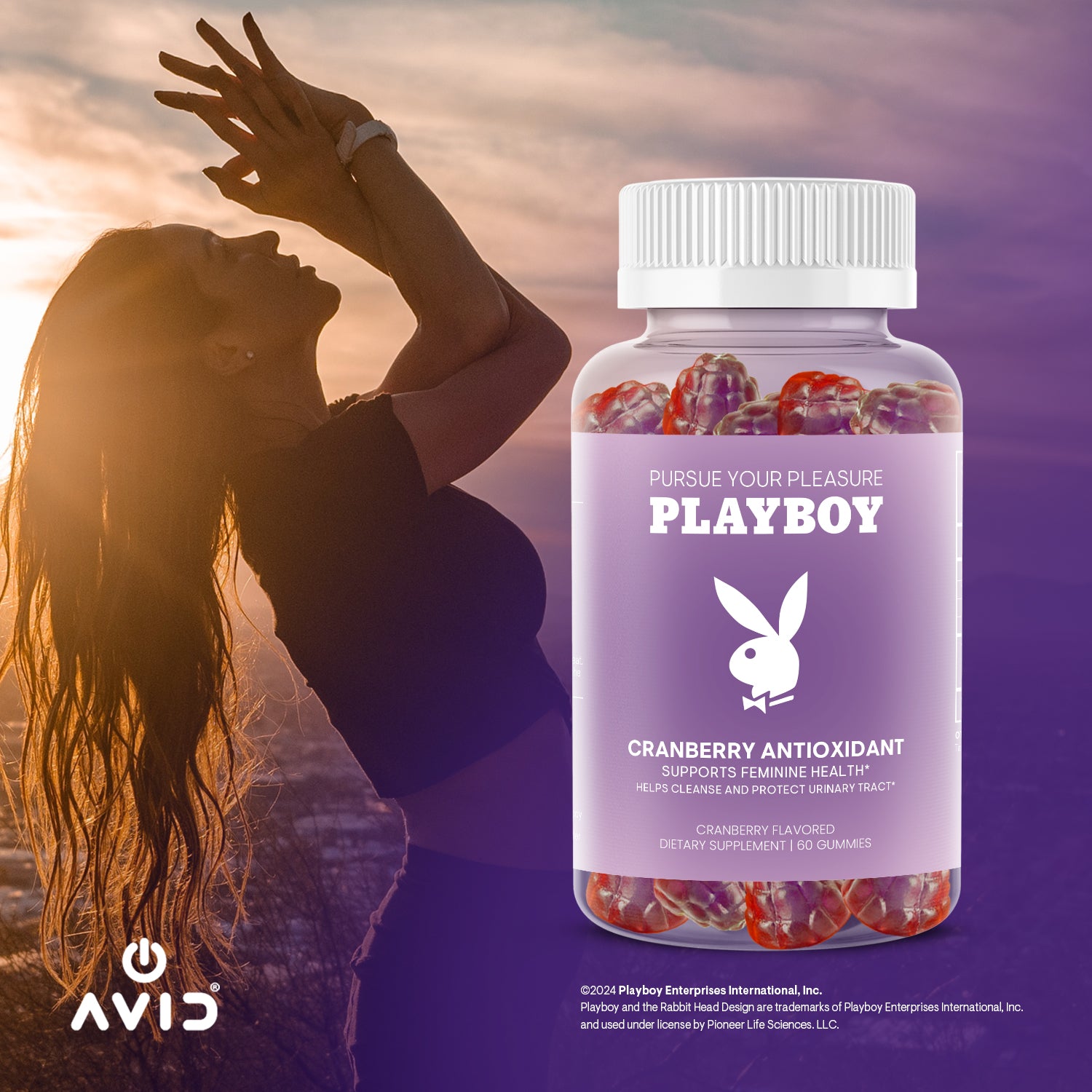 Playboy Cranberry Gummies 60CT