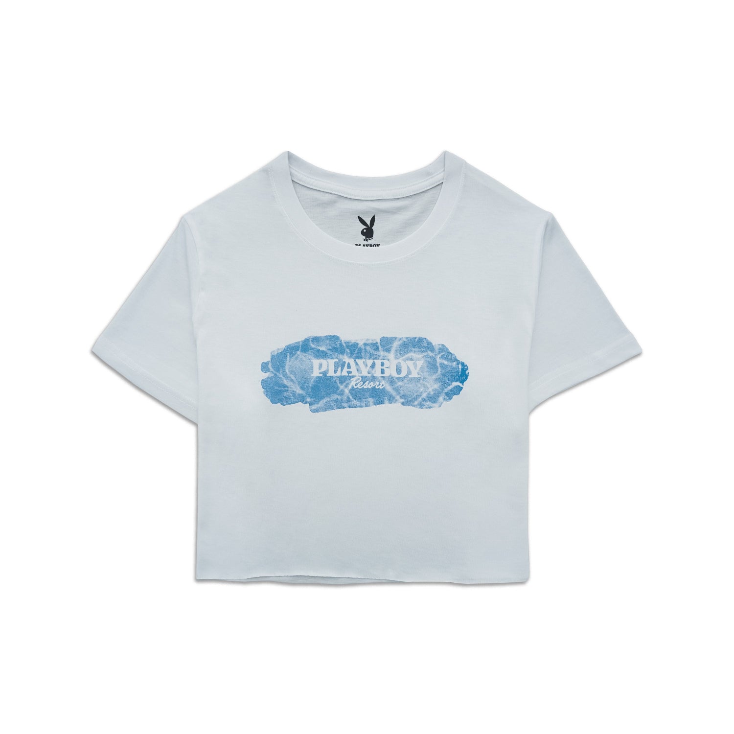 Light blue t-shirt with Playboy logo on a white background