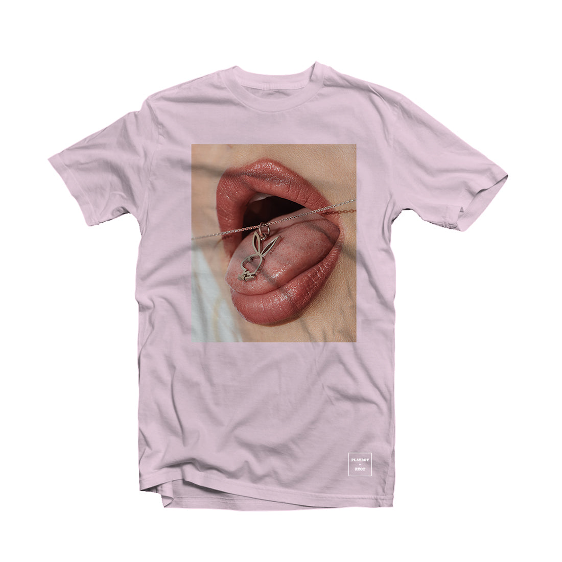Playboy by RYOT Pink Mouth Tee