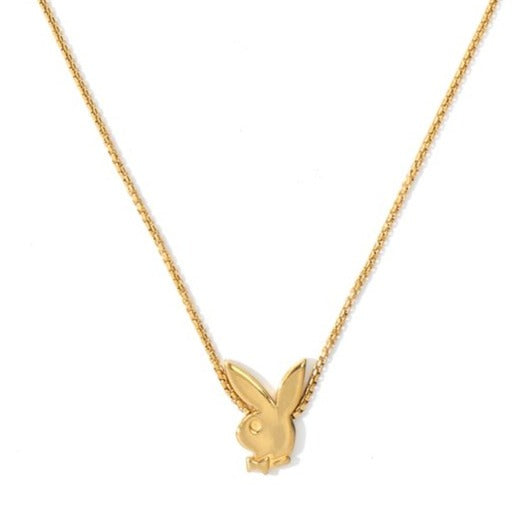 Bunny Bead Necklace Gold