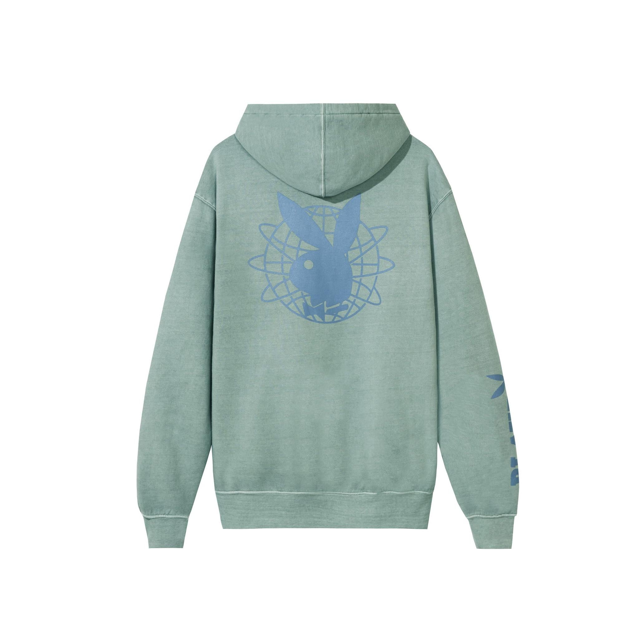 Sun Washed PLBY Hoodie Washed Blue