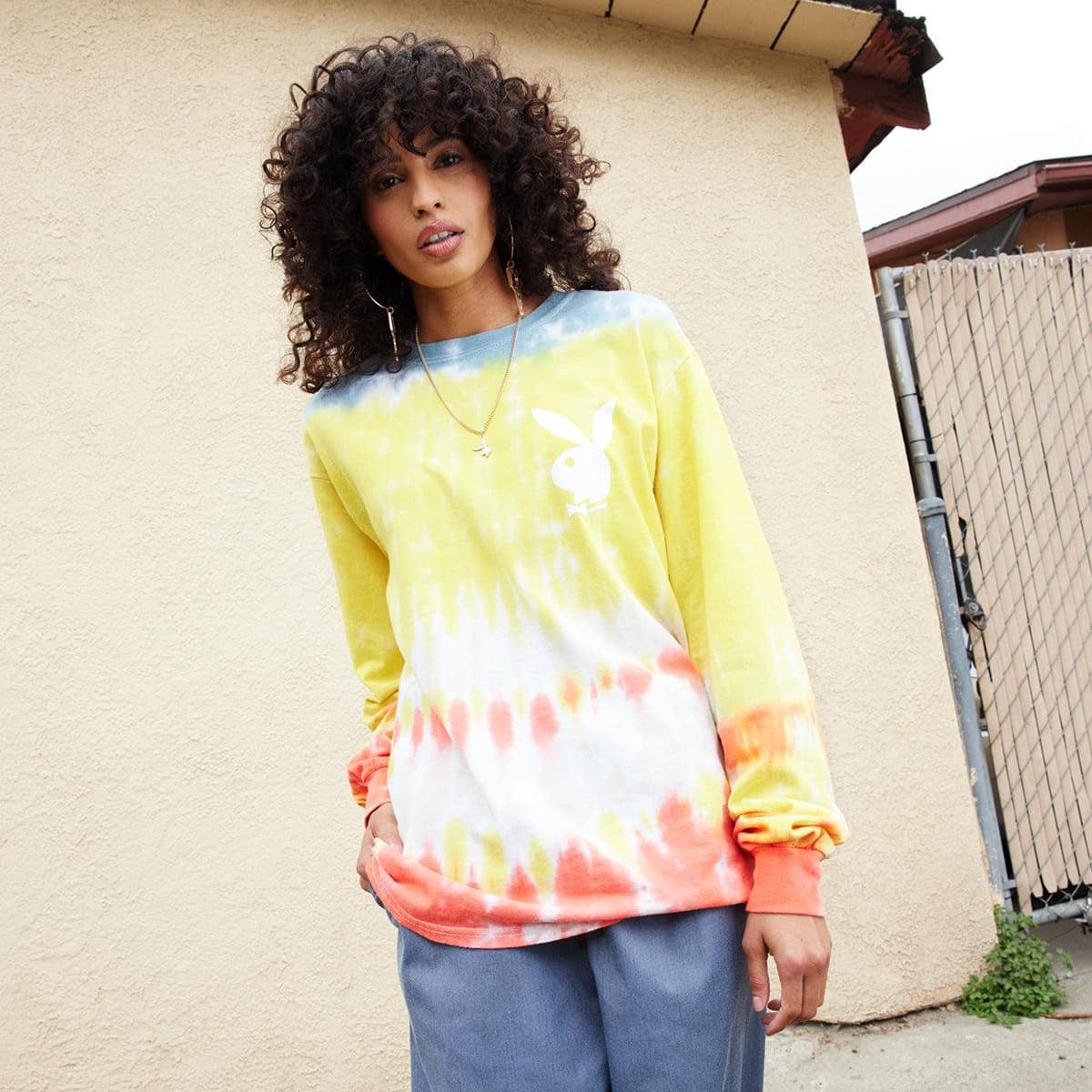 Tie-Dye Logo Long Sleeve T-Shirt