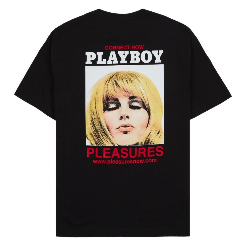 Playboy x Pleasures Connect T-Shirt Black