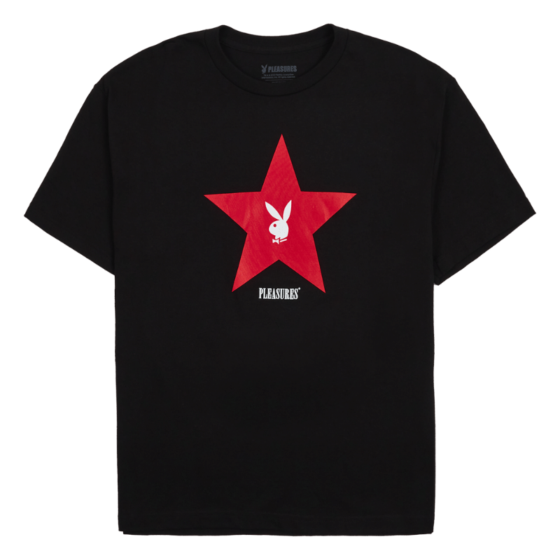 Playboy x Pleasures Connect T-Shirt Black