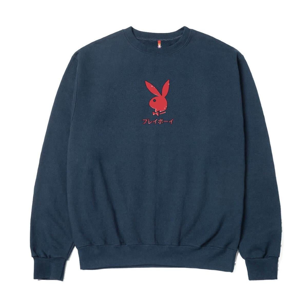 Ace of Diamonds Crewneck Navy - Playboy