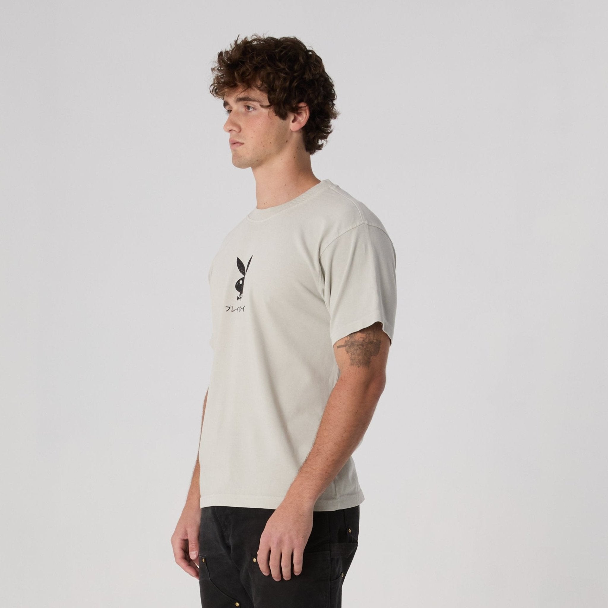 Ace Of Spades Distressed Boxy Tee - Playboy