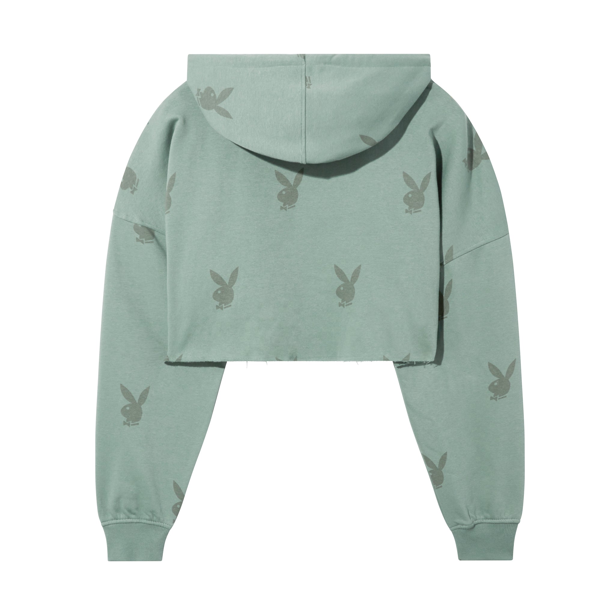 Sweatshirt　Cropped　Embroidery　PLAYBOY womens-cropped-logo-crewneck-