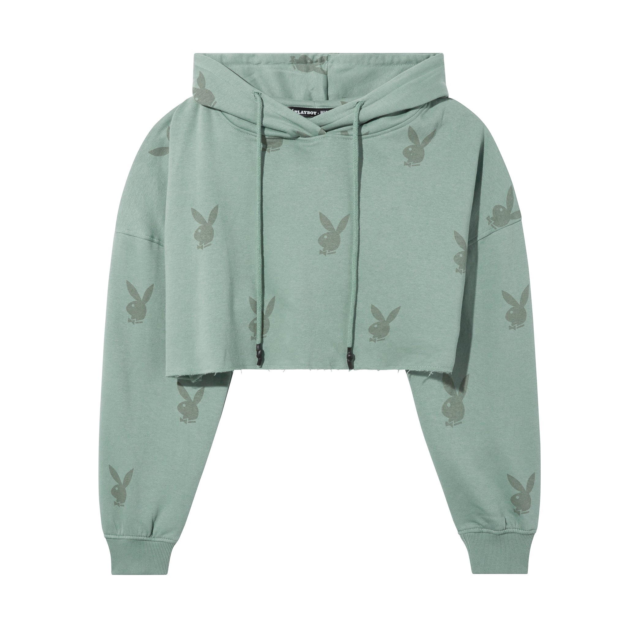 All - Over - Print Cropped Hoodie - Playboy