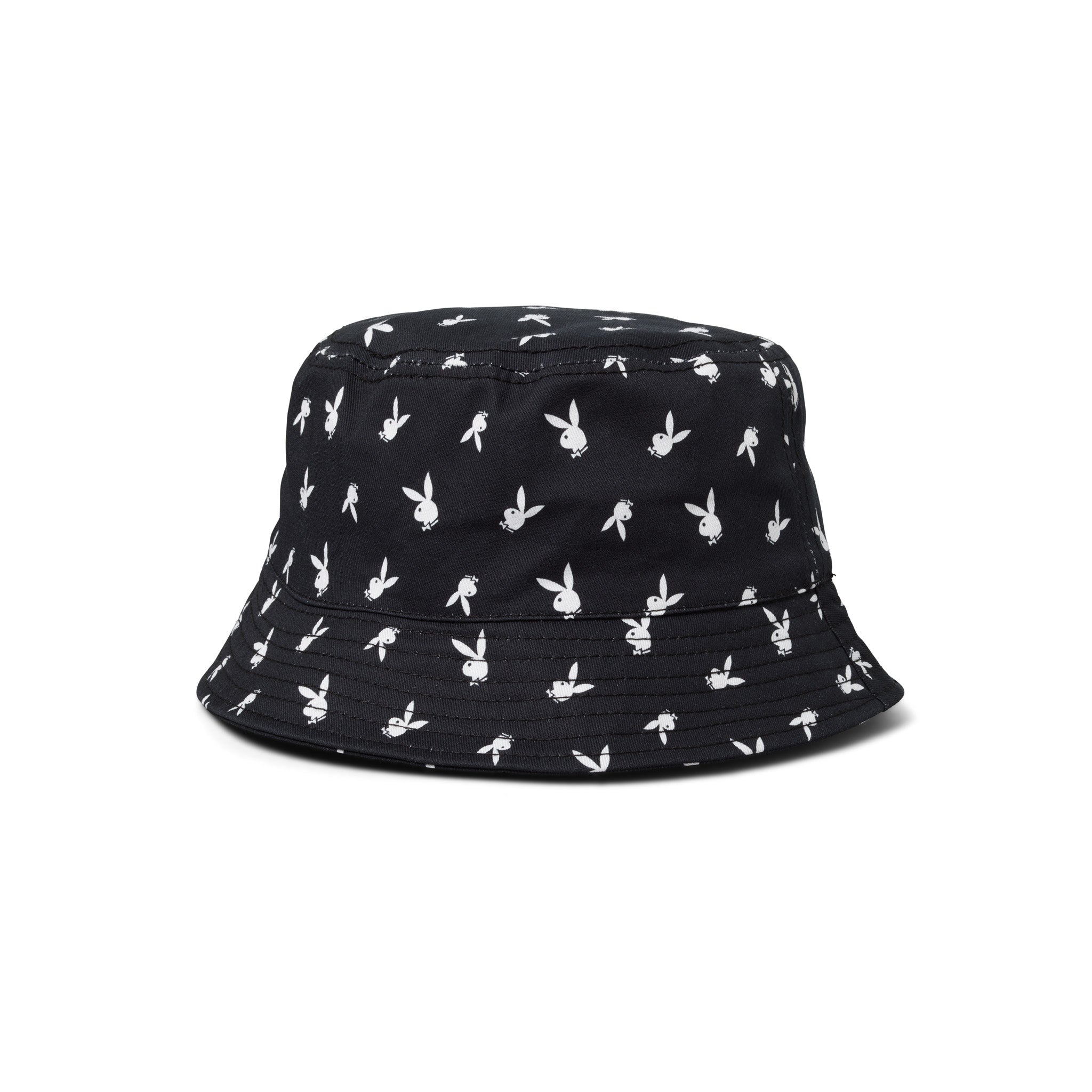 All - Over Rabbit Head Print Bucket Hat - Playboy