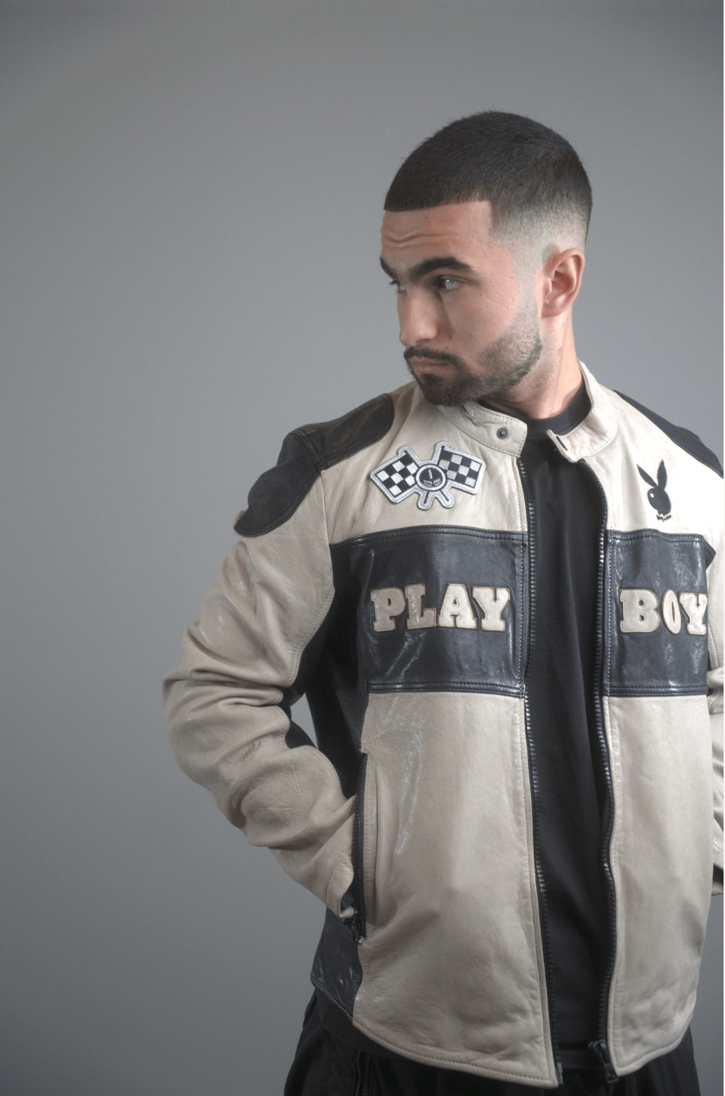 Anderson Men's Leather Jacket - Playboy