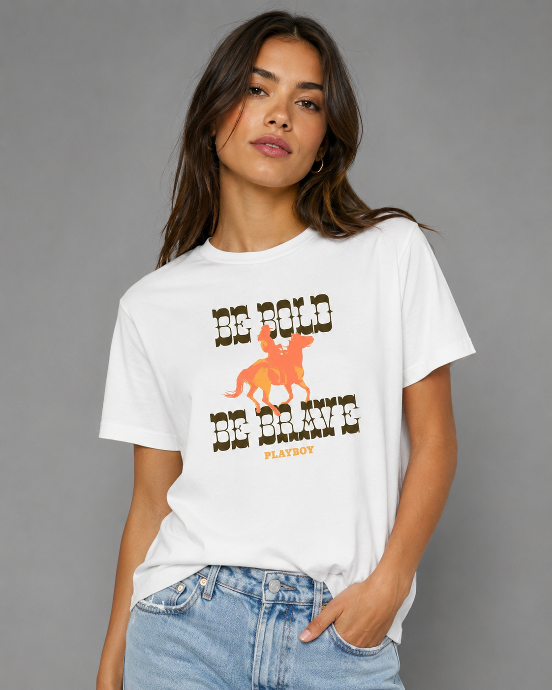 Playboy Be Bold Western Tee W.