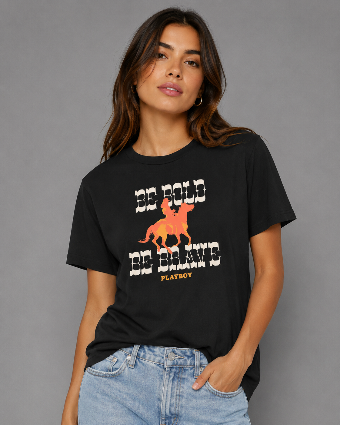 Playboy Be Bold Western Tee W.