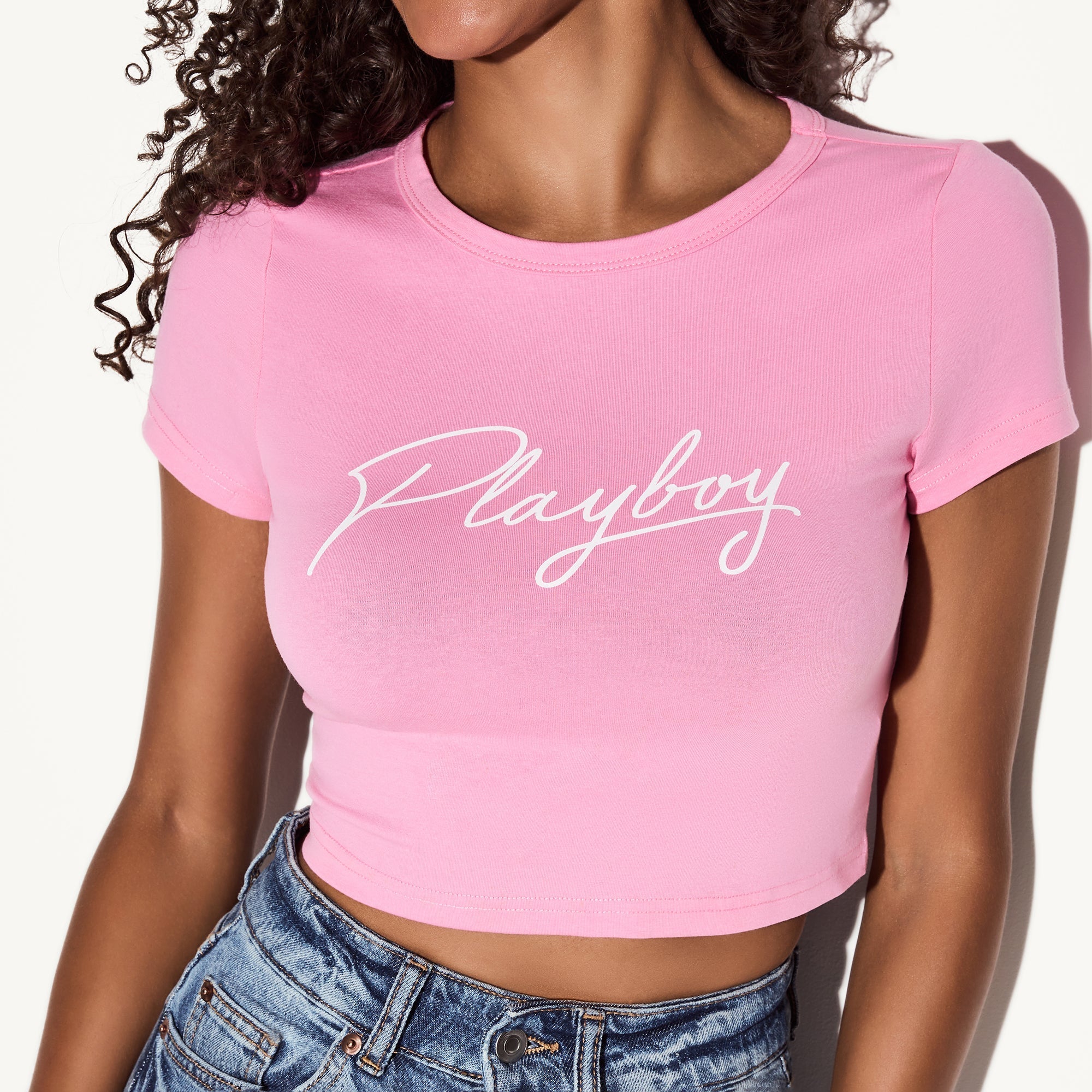 Bubblegum Pink Baby Tee - Playboy