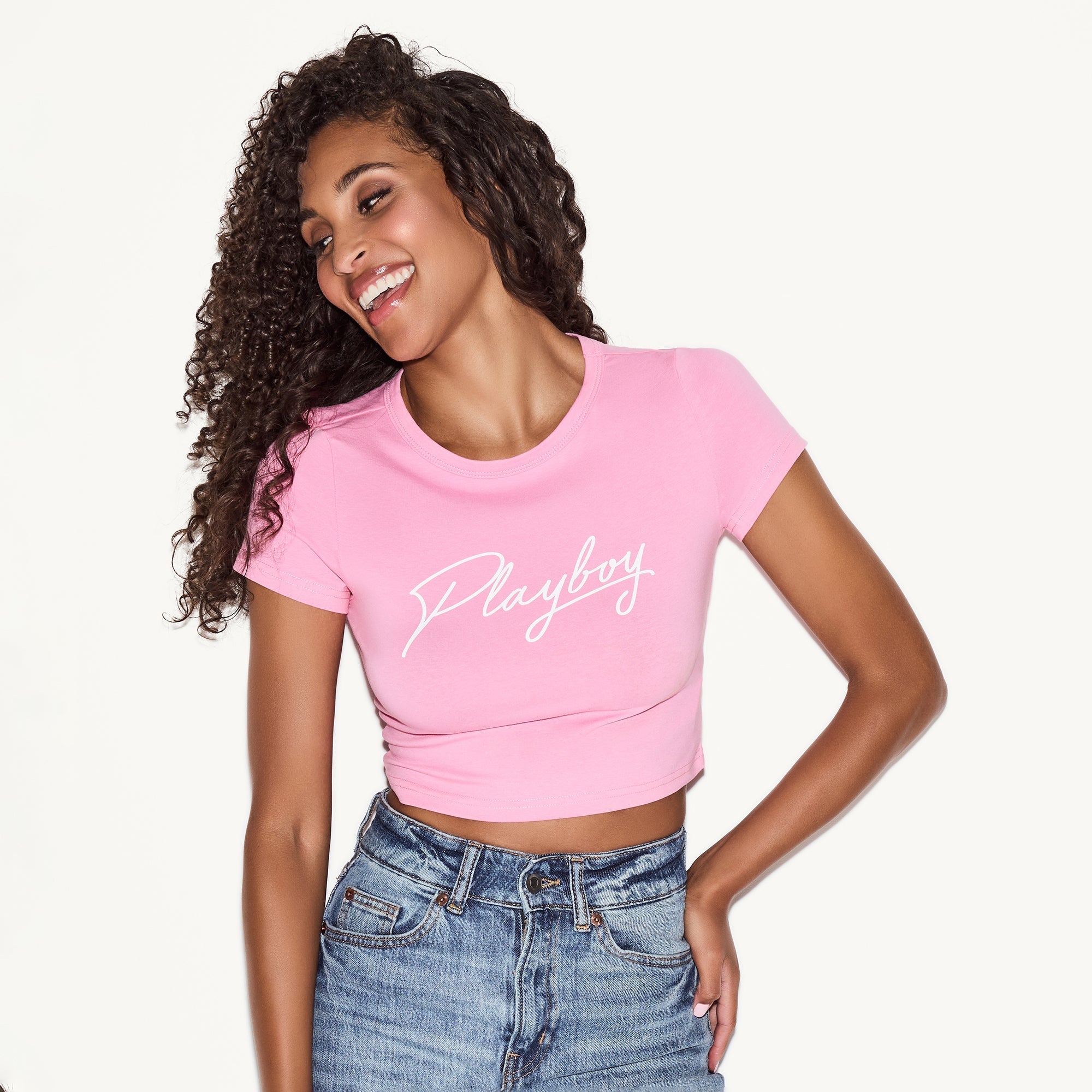 Bubblegum Pink Baby Tee - Playboy