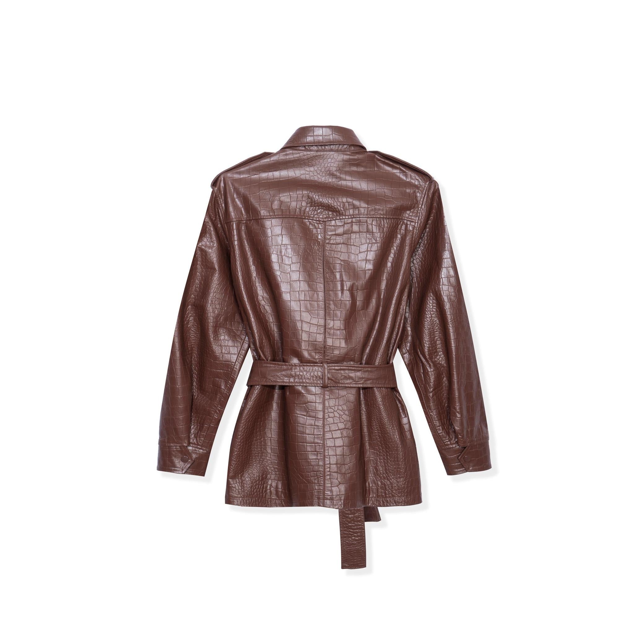 Crocodile Leather Safari Jacket - Playboy