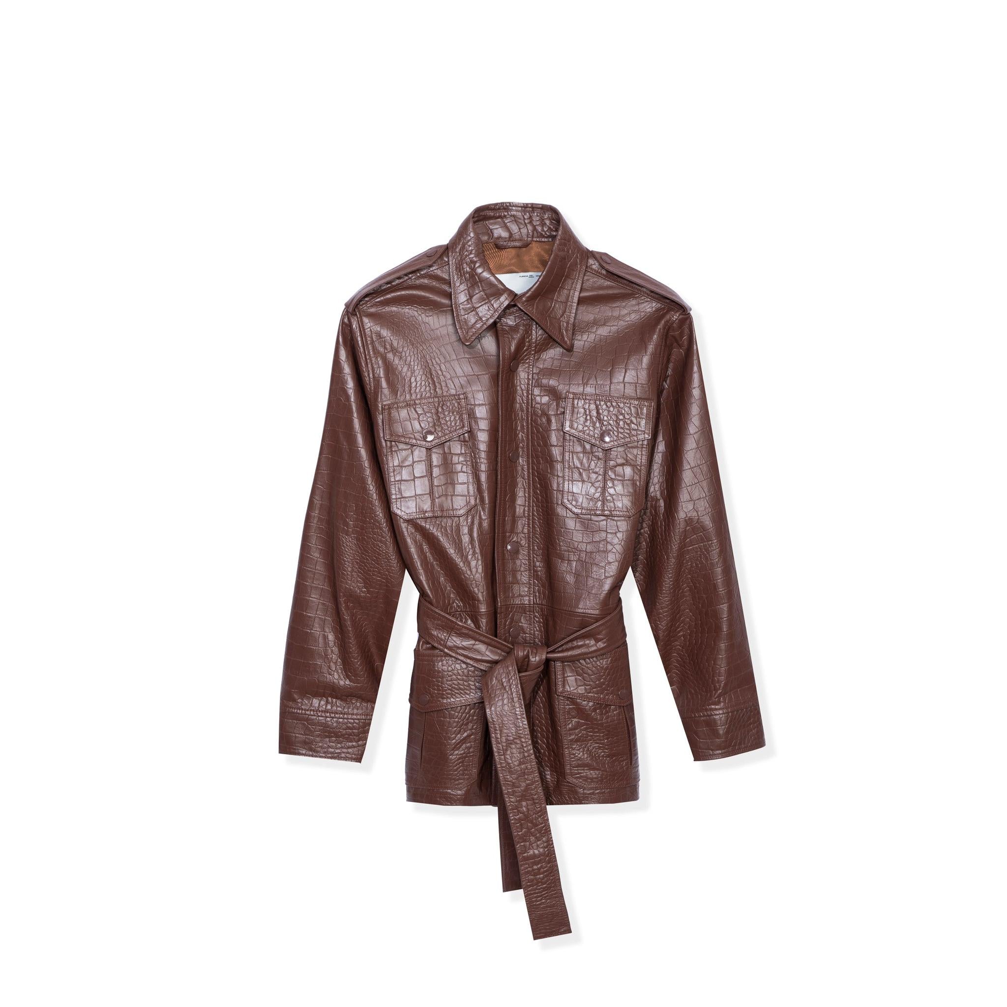 Crocodile Leather Safari Jacket - Playboy