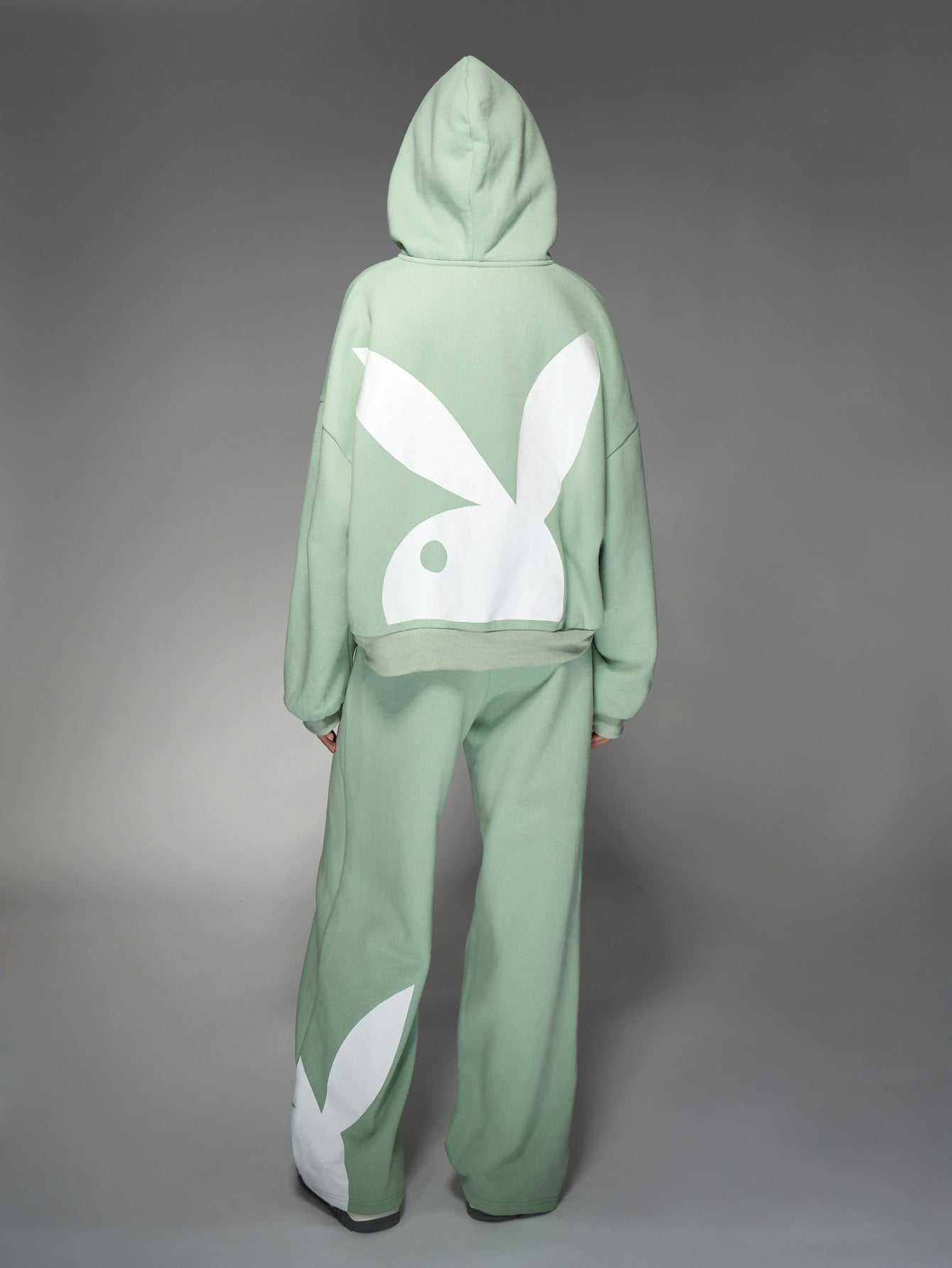 Cropped Bunny Logo Lounge Set - Playboy