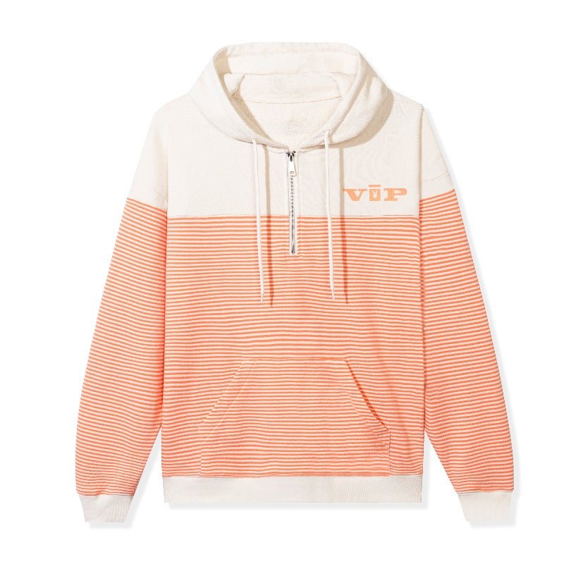 Drop Stripe VIP Club Quarter Zip Hoodie - Playboy