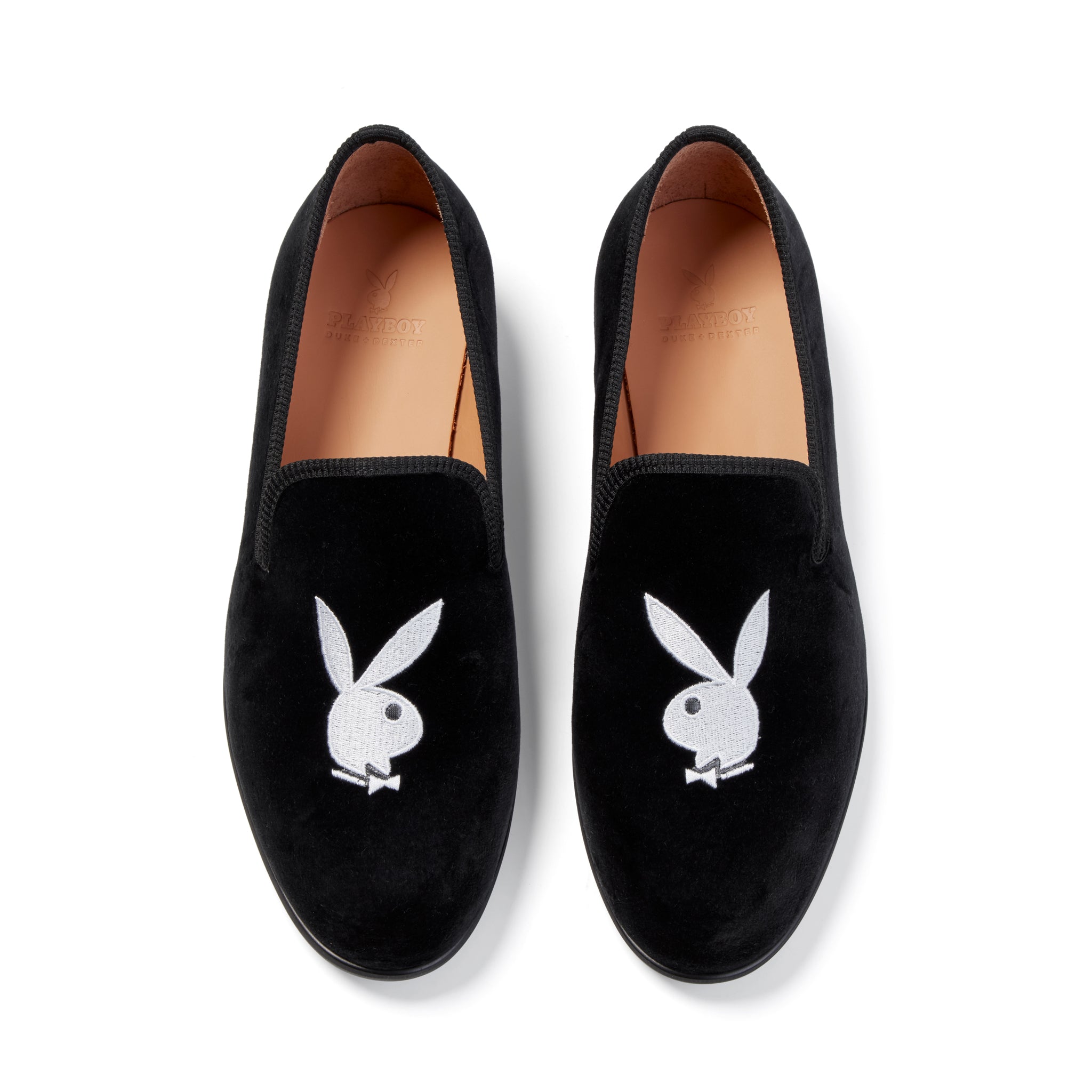 Duke + Dexter Velvet Bunny Loafers - Playboy