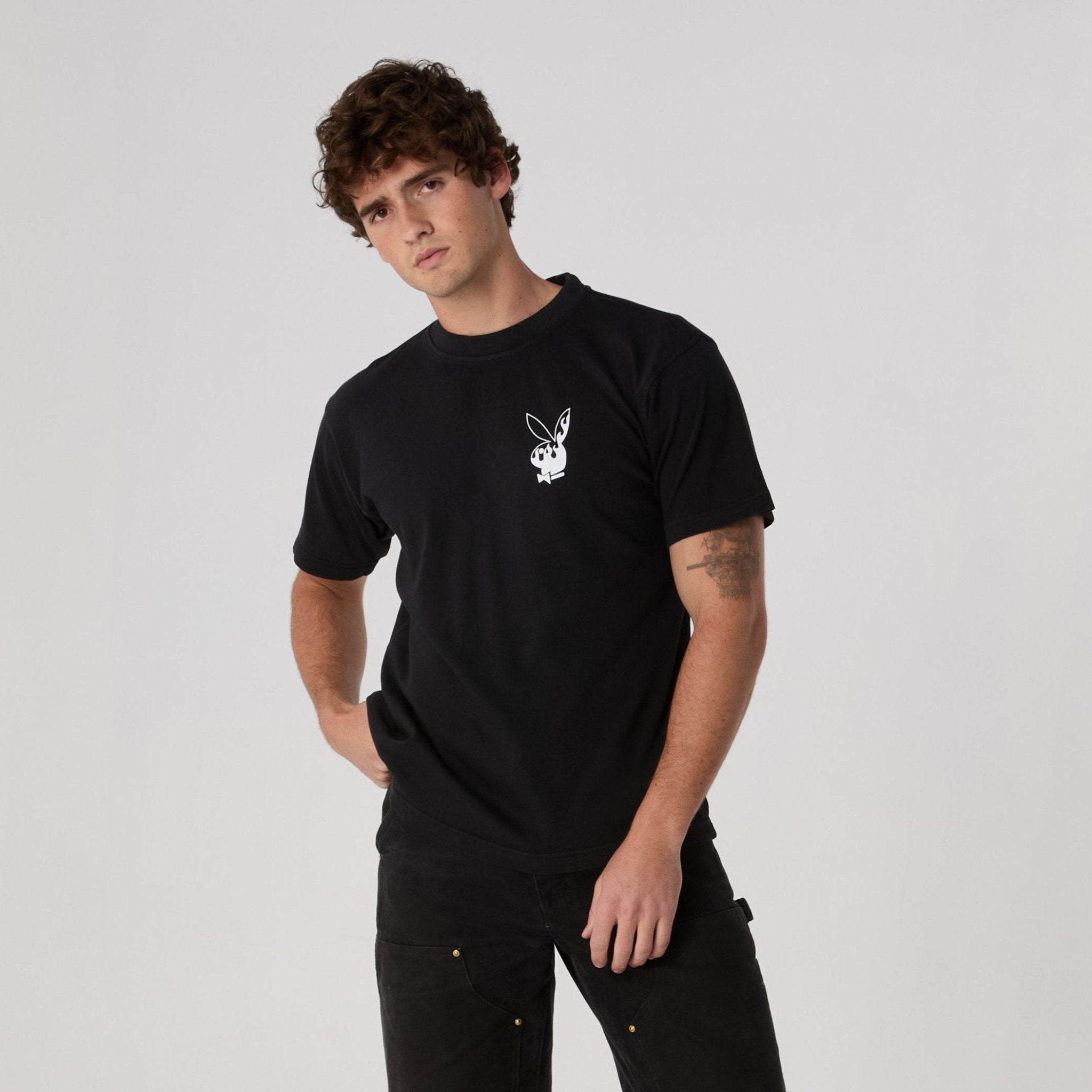 Flames 2.0 Boxy Tee - Playboy