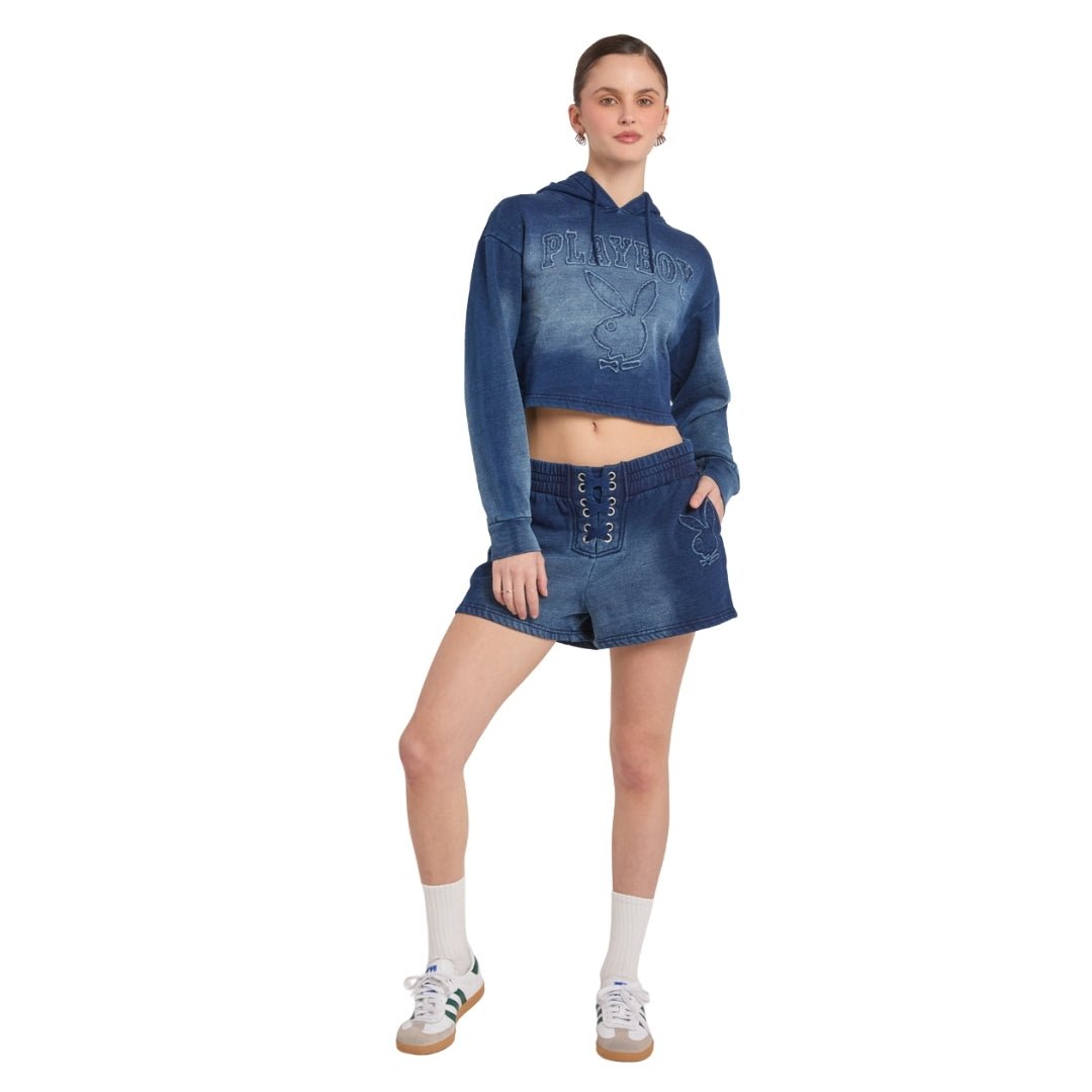 Fray Boy Crop Sweatshirt - Playboy