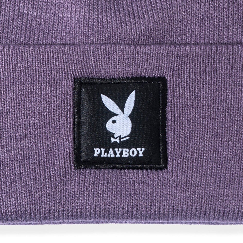 Knit Beanie with Logo Patch - Playboy