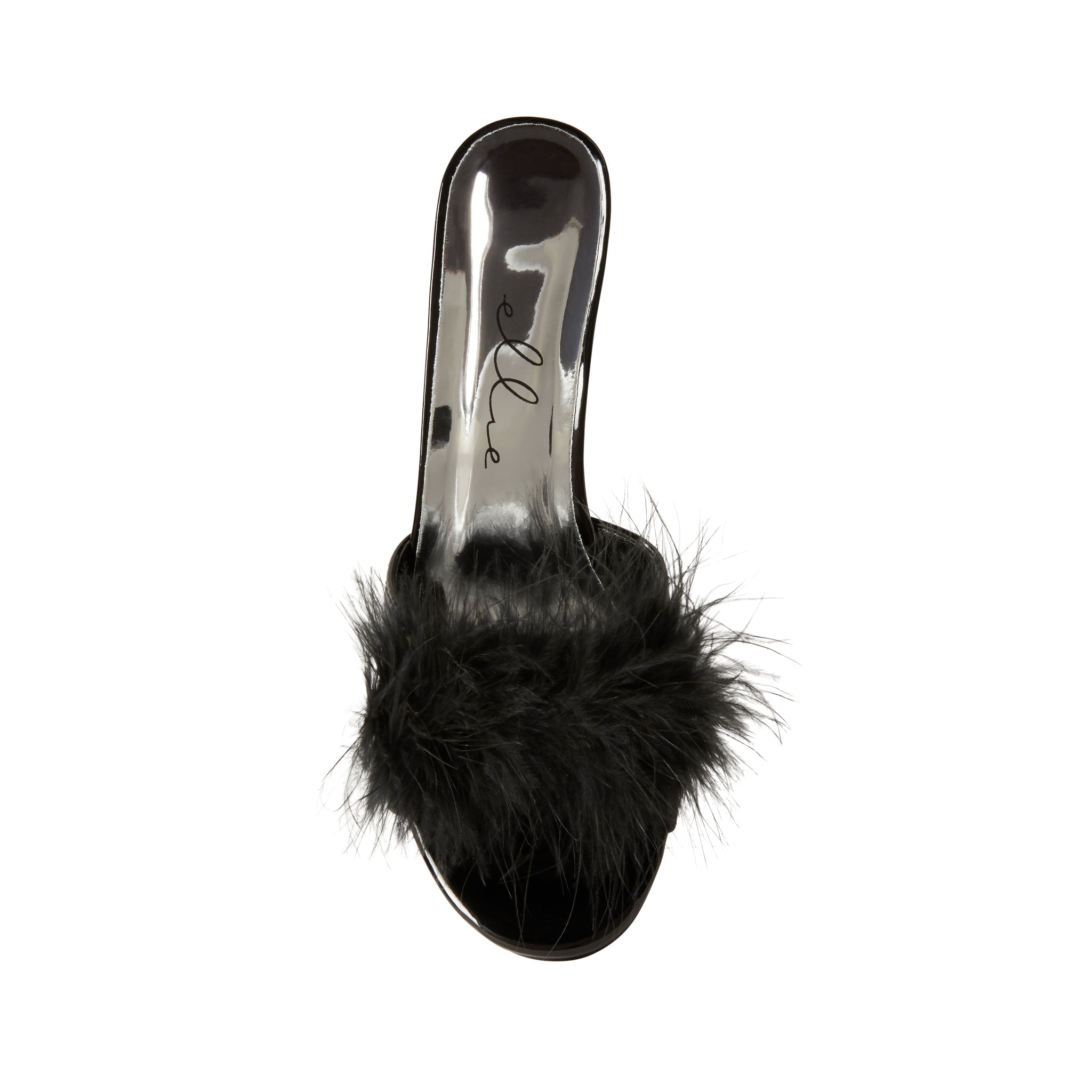 Maribou Slippers Black - Playboy