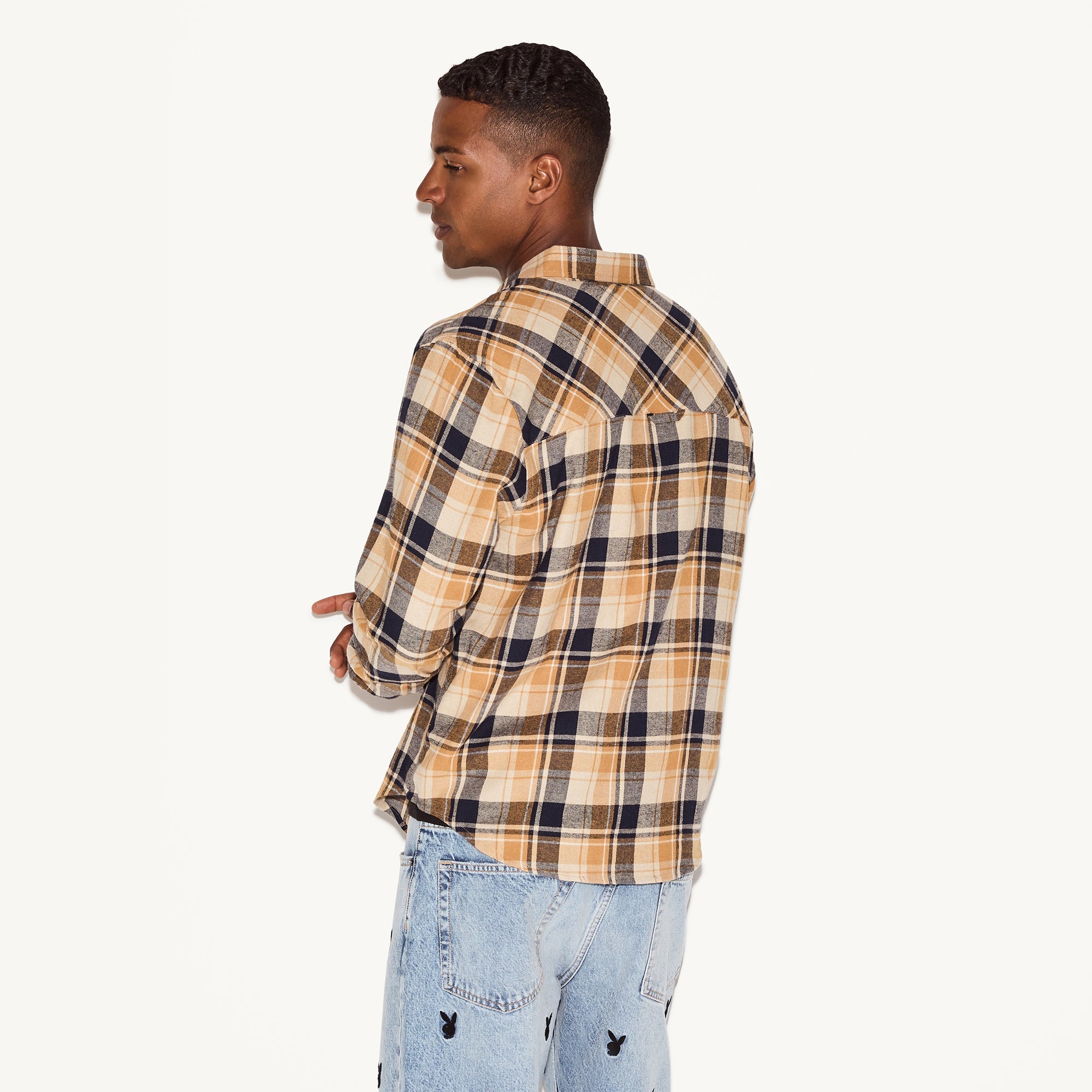 Men's Flannel Long Sleeve Shirt - Playboy