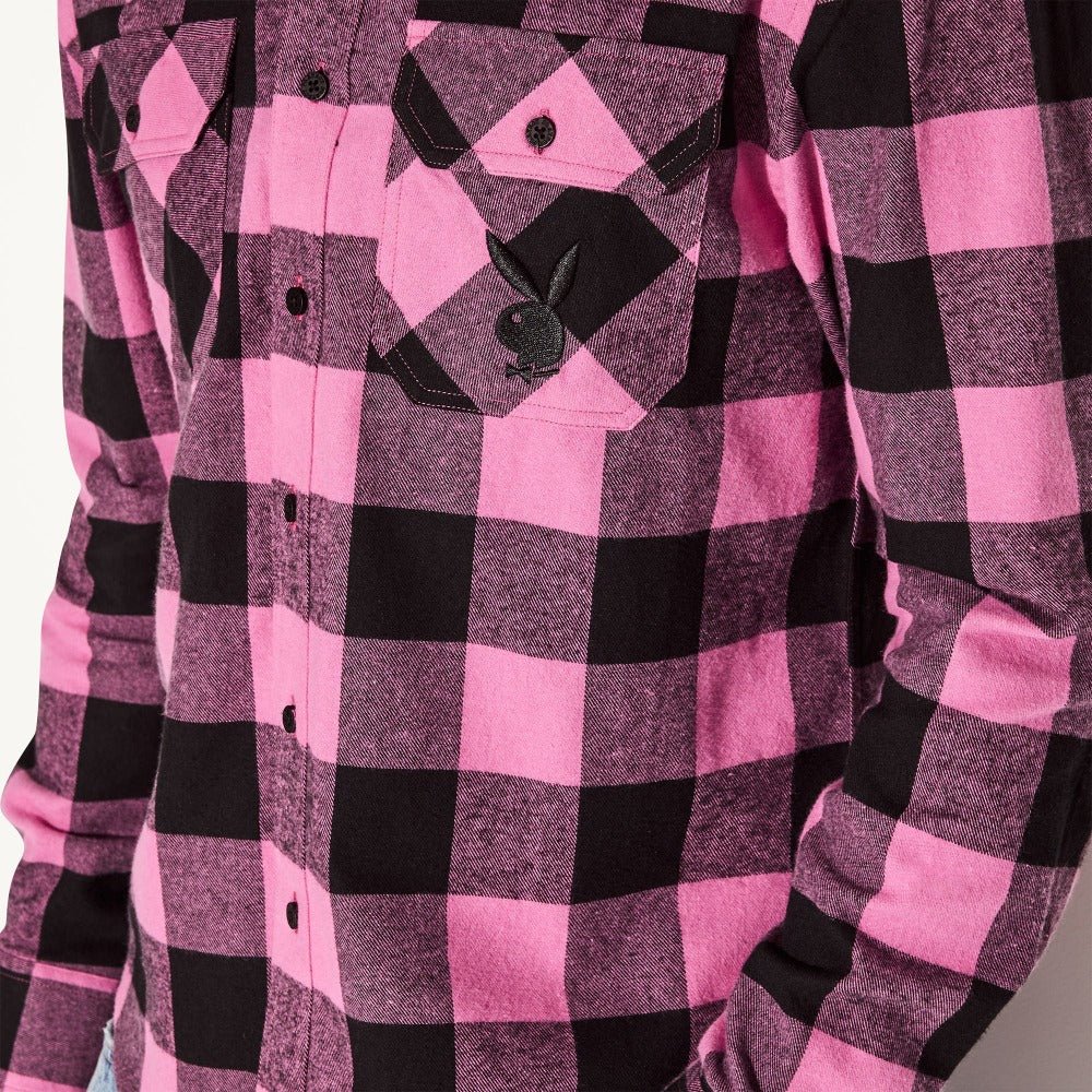 Men's Flannel Long Sleeve Shirt - Playboy