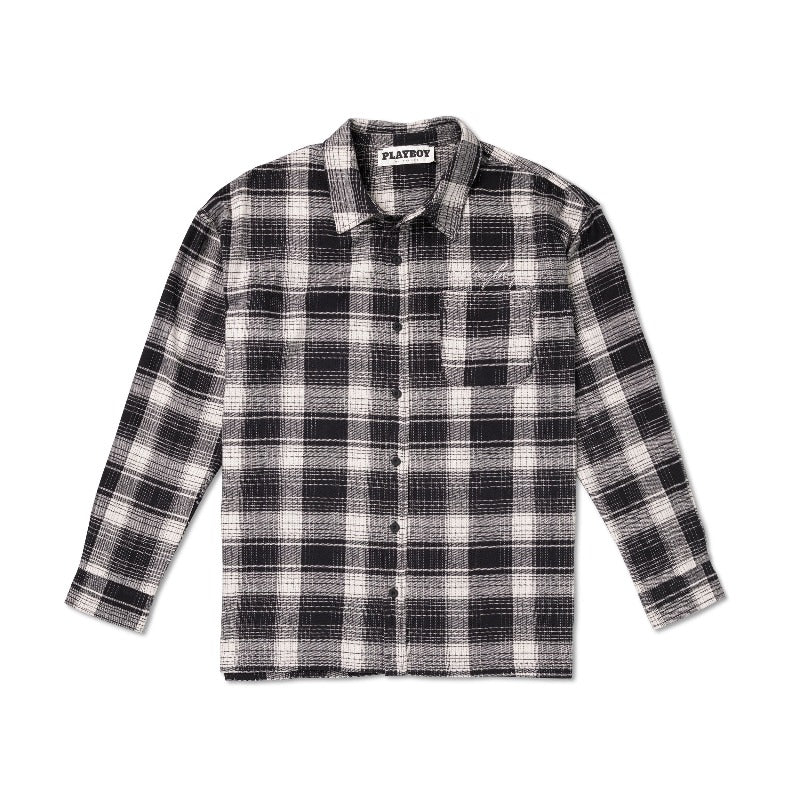 Men's Script Flannel Shirt - Playboy