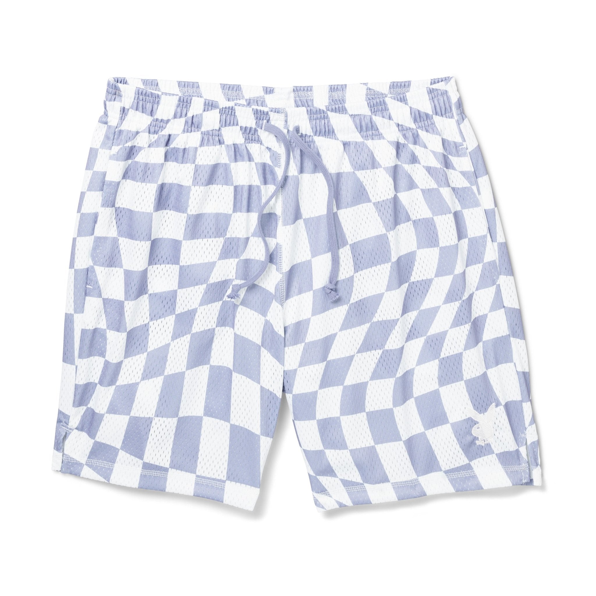 Men's Wavy Checker Basketball Shorts - Playboy