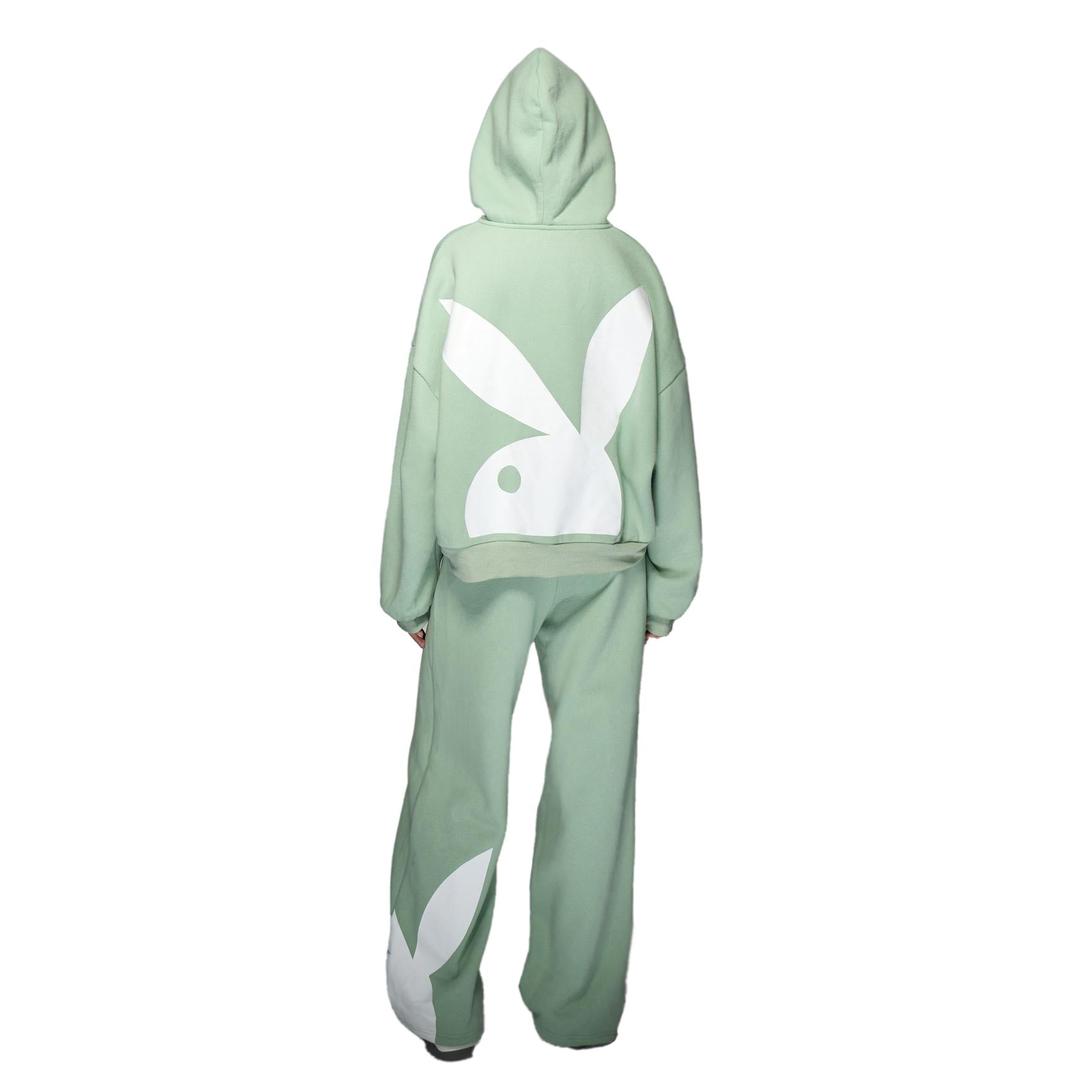 Missguided - Cropped Bunny Logo Lounge Set - Playboy