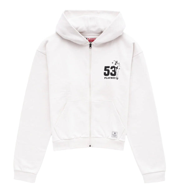 PLAYBOY ジップアップニットパーカー PLAYBOY 「PLAYBOY」 ジップアップパーカー MEDIUM ブラック