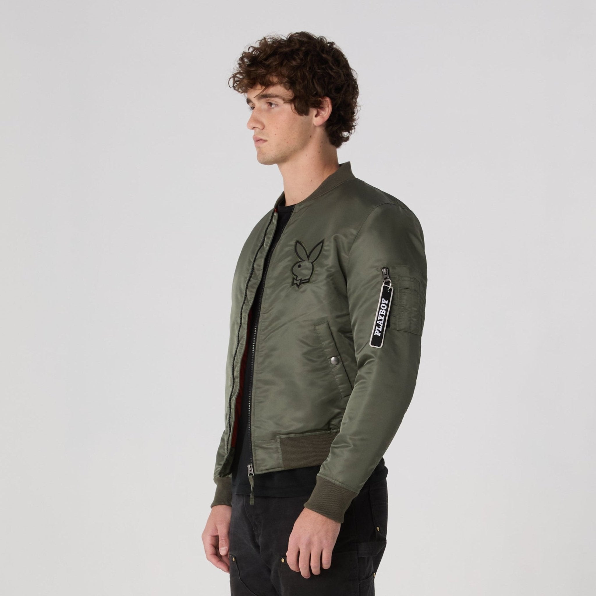 PB Khaki Green Bomber - Playboy