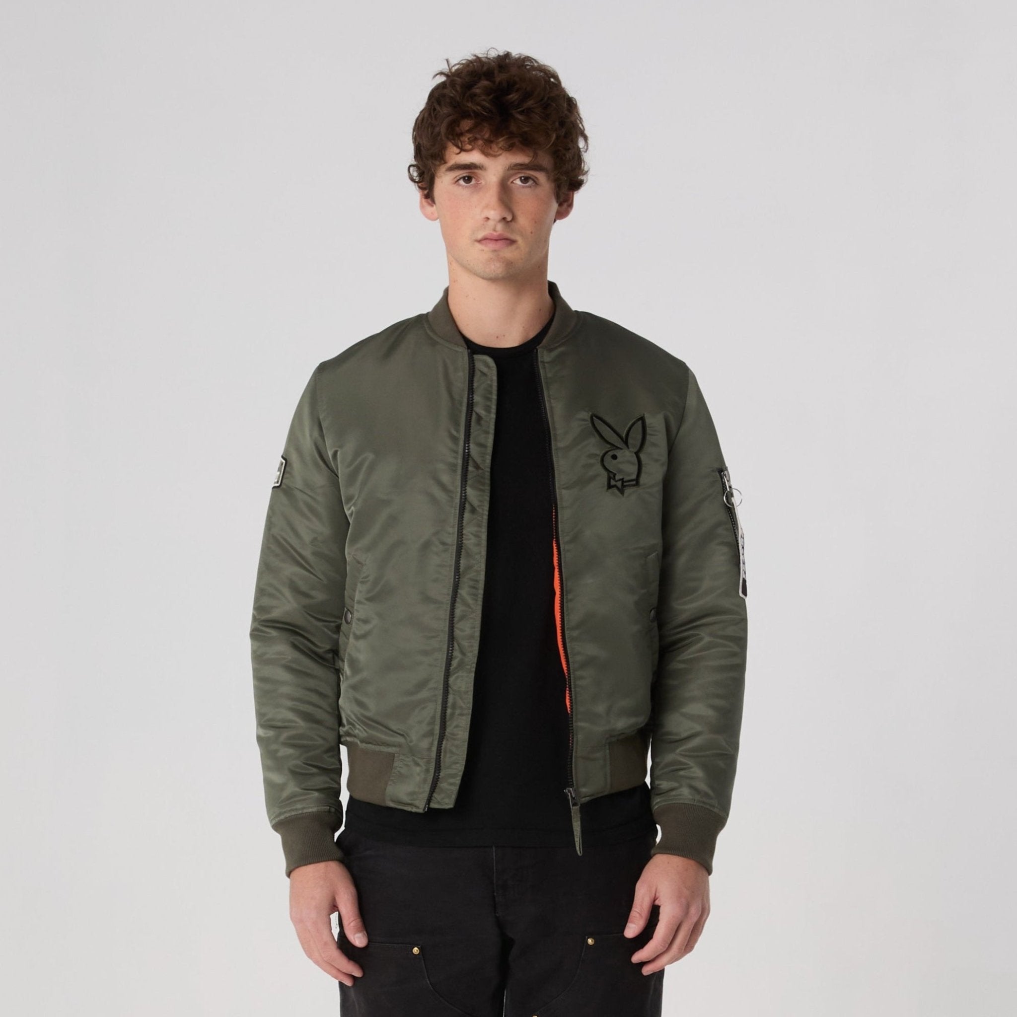 PB Khaki Green Bomber - Playboy