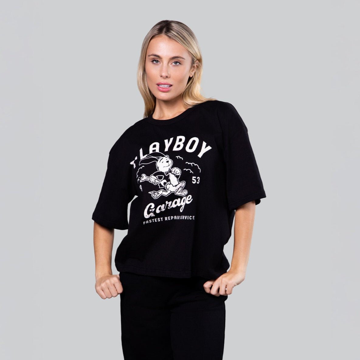 PB Repairs Boxy Tee - Playboy