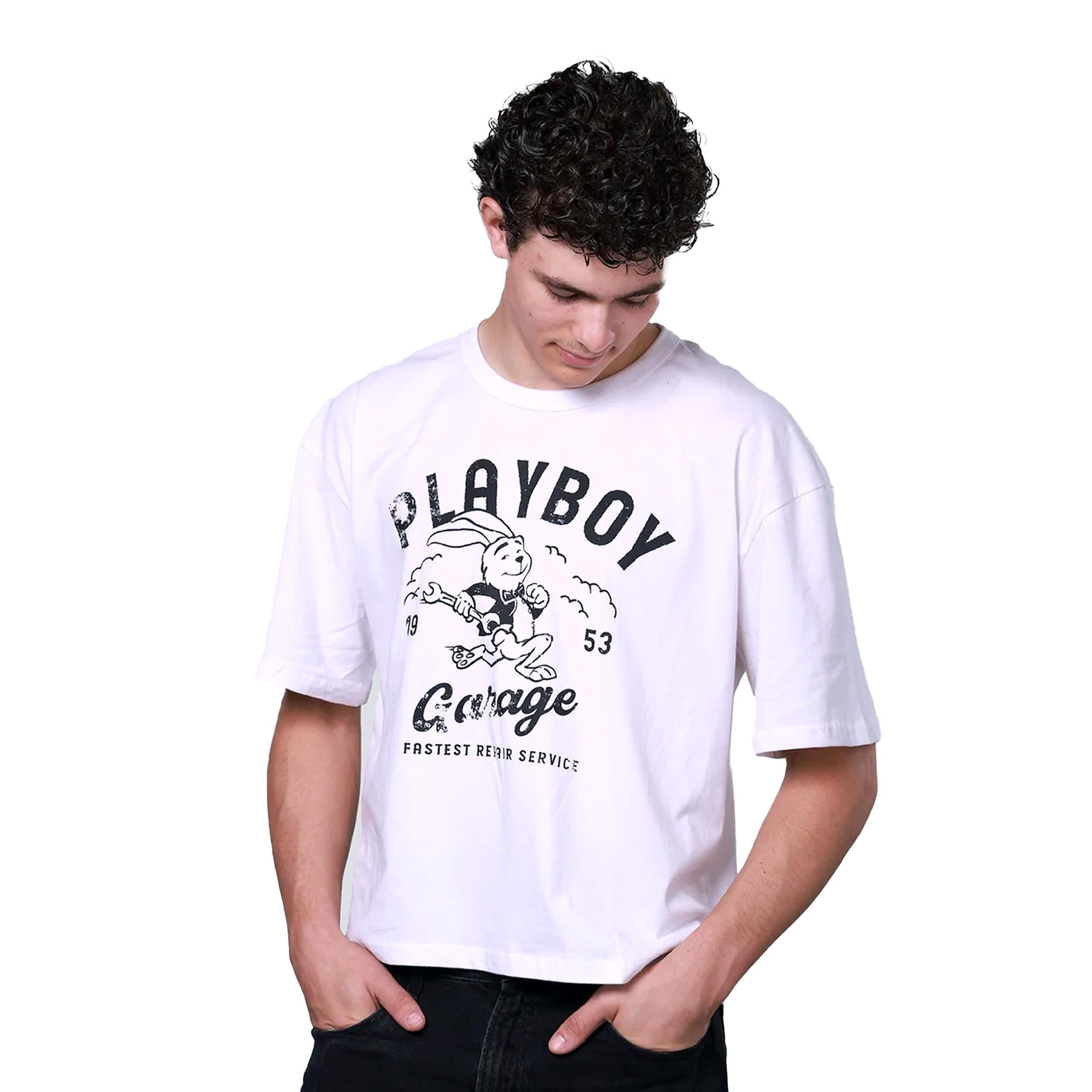 PB Repairs Boxy Tee - Playboy