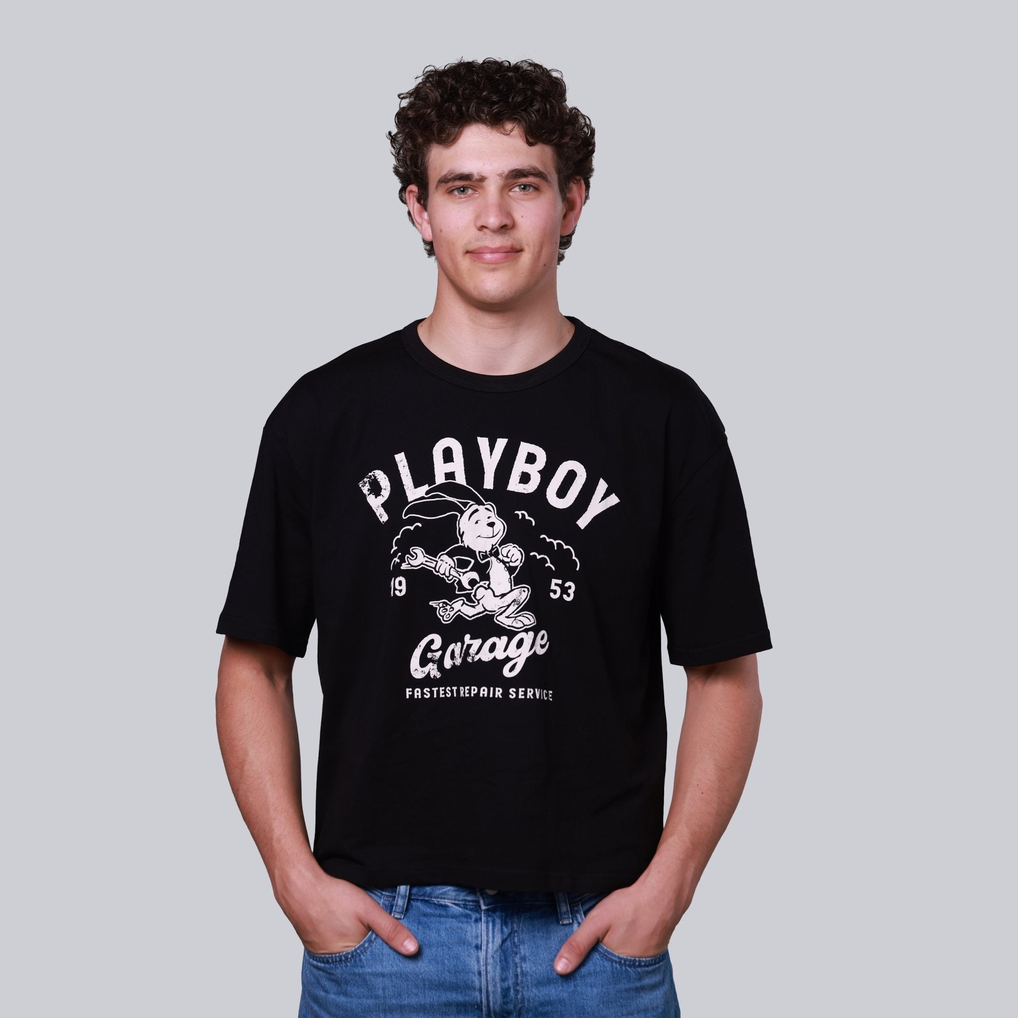 PB Repairs Boxy Tee - Playboy