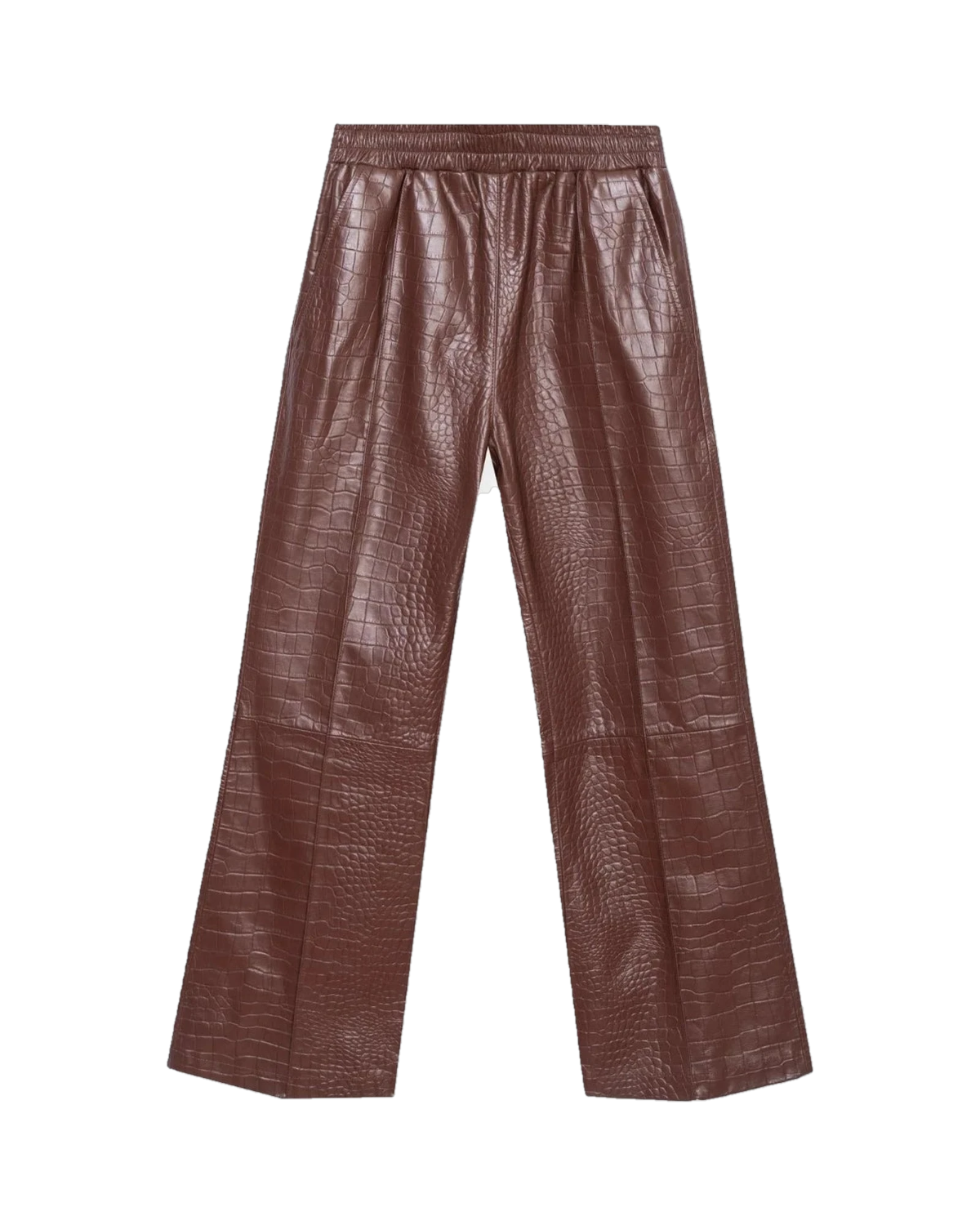 Crocodile Leather Flare Pant