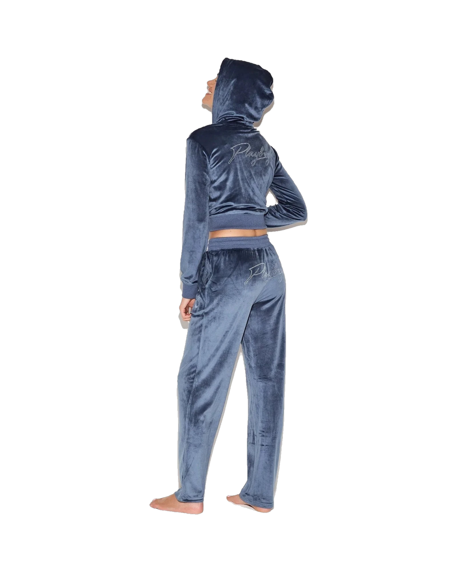 Playboy Womens Velour Pants