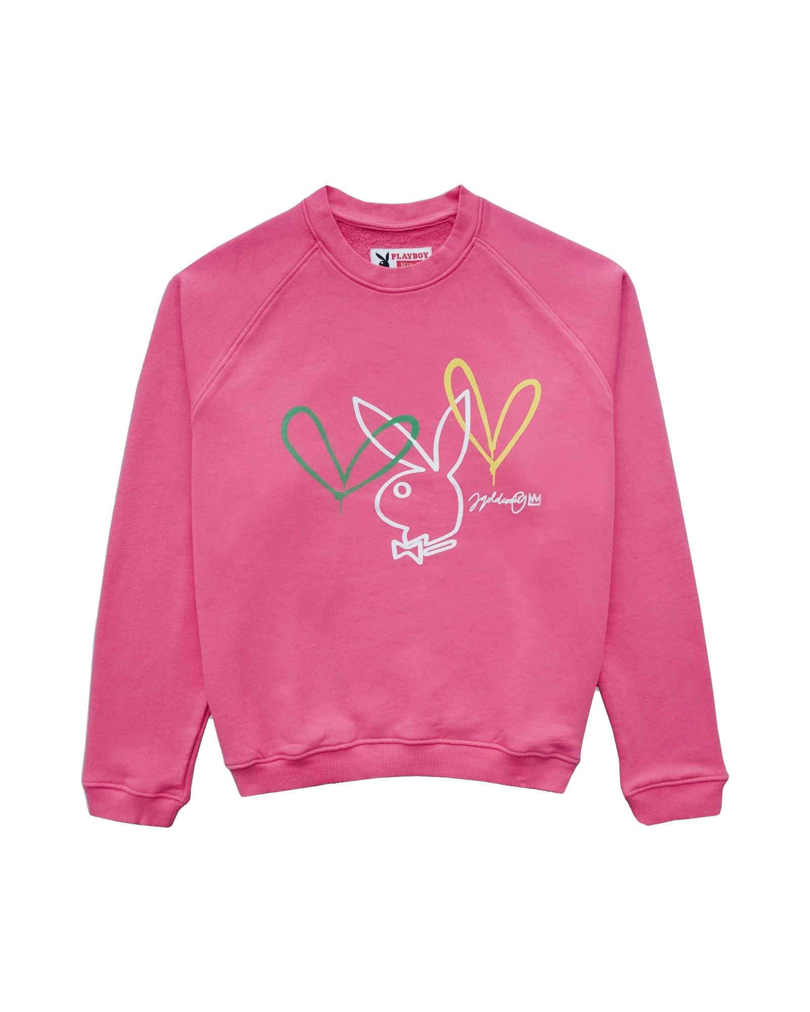 Playboy x JGC Iconic Love Bunny Sweatshirt Hot Pink