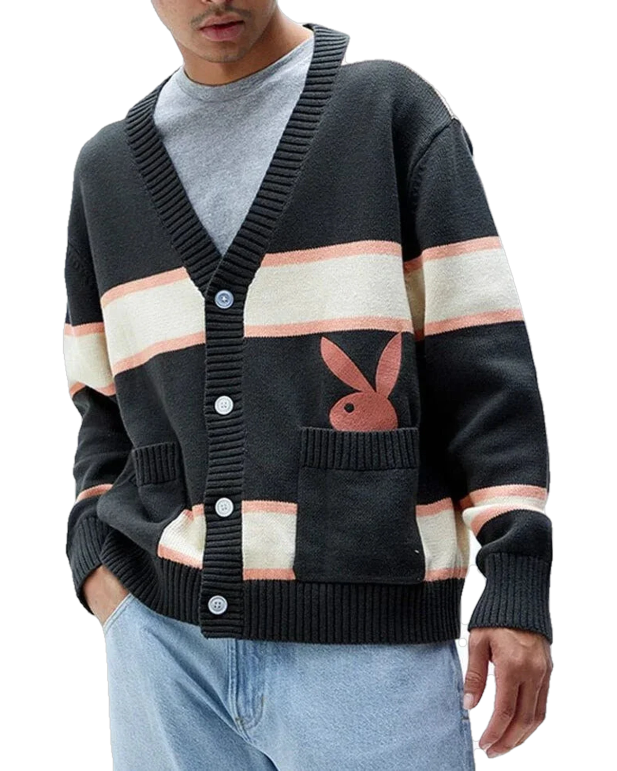 Mens Peek A Boo Cardigan