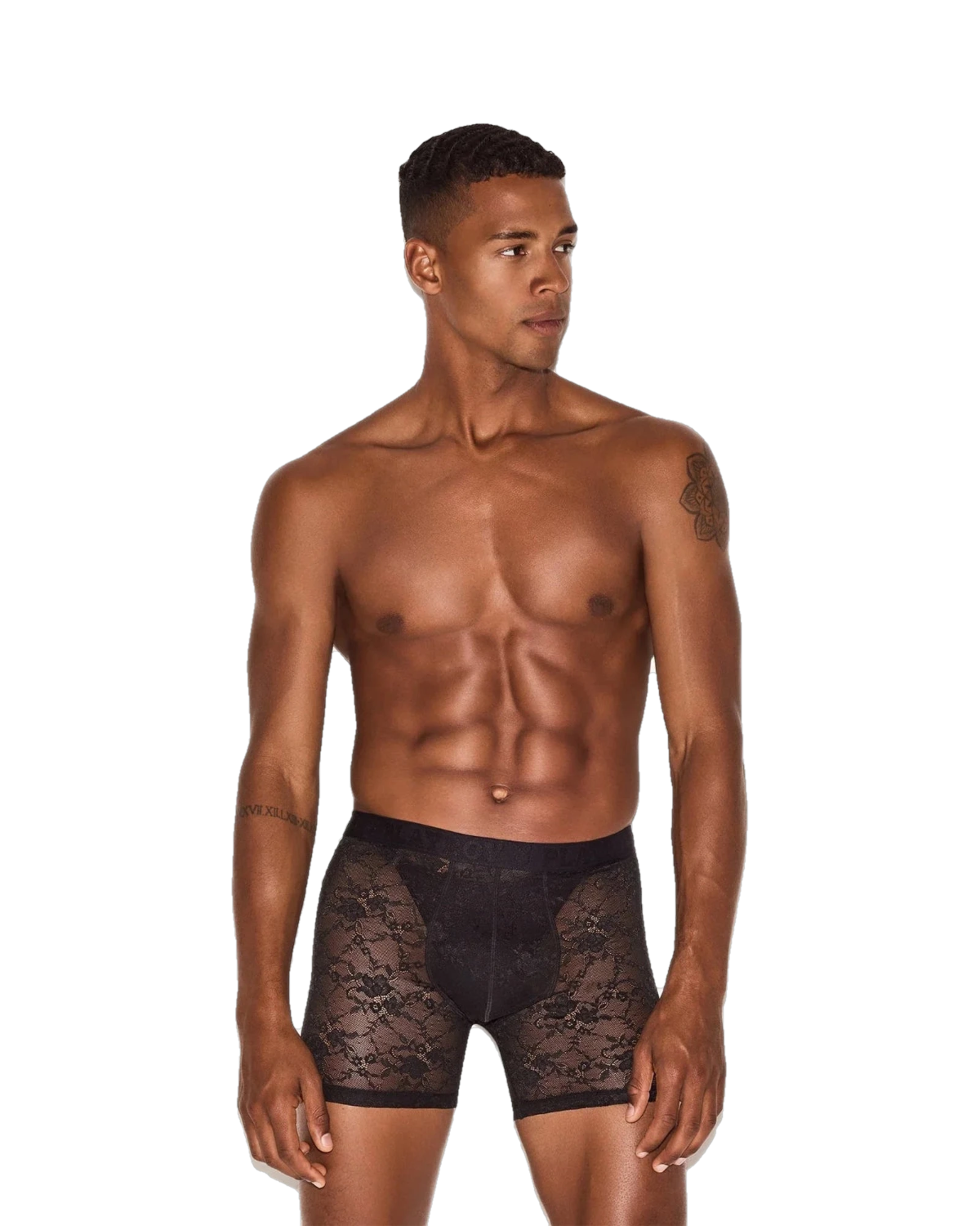 The Mens Lace Brief Black